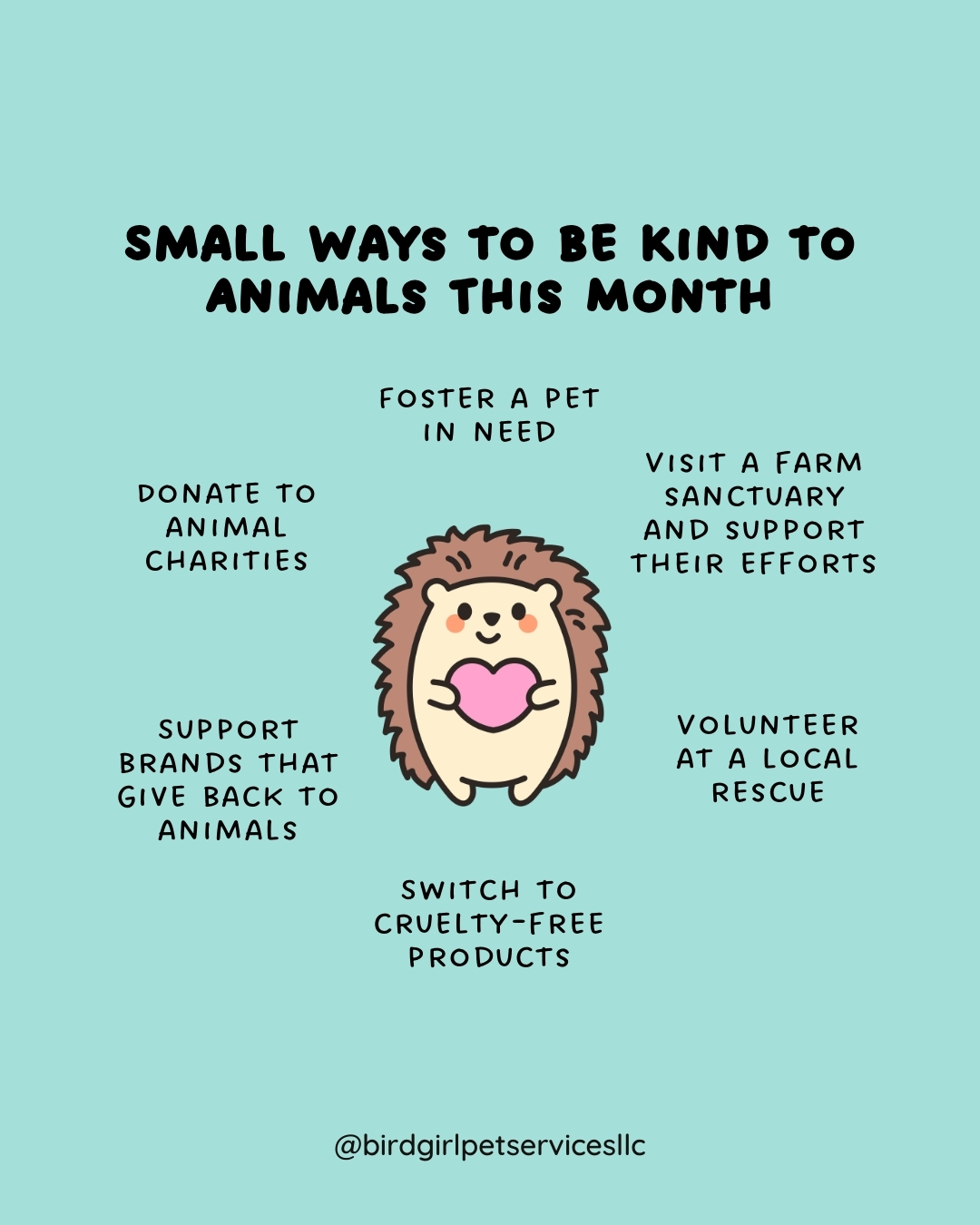 Being kind to animals isn’t just about the big moments.
It’s about the small, everyday choices that shape their lives.
Kindness looks like learning what’s normal for your pet instead of assuming all animals act the same. It’s respecting routines, noticing subtle behavior changes, and understanding that many animals communicate quietly. Especially birds, rabbits, reptiles, and small mammals.
It also means recognizing that good care isn’t accidental. It comes from consistency, patience, and taking the time to truly understand the animal in front of you.
This is why I believe kindness and good care go hand in hand. When animals feel safe, understood, and respected, it shows in their behavior, their confidence, and their overall well-being.
👉 What’s one small way you show kindness to your pet every day? Drop it in the comments or tag someone who treats their animals like family.