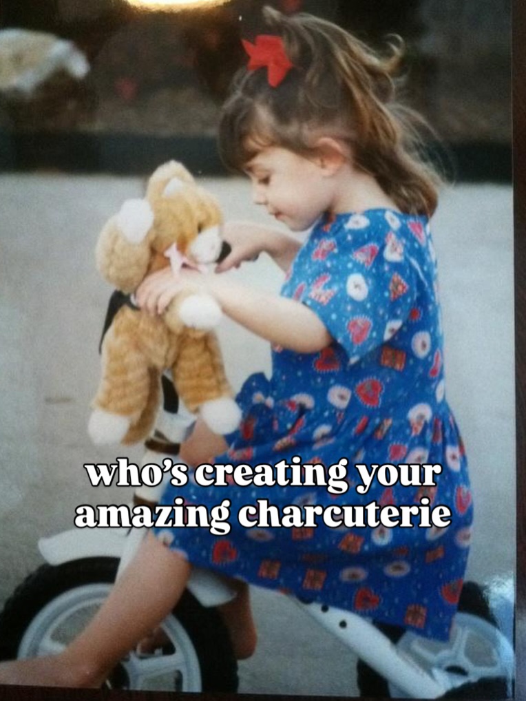 hoppin’ on that baby trend à la The Cheese Girl Squad! Couldn’t do it without my sous chefs! #babytrend #charcuterie #meettheteam