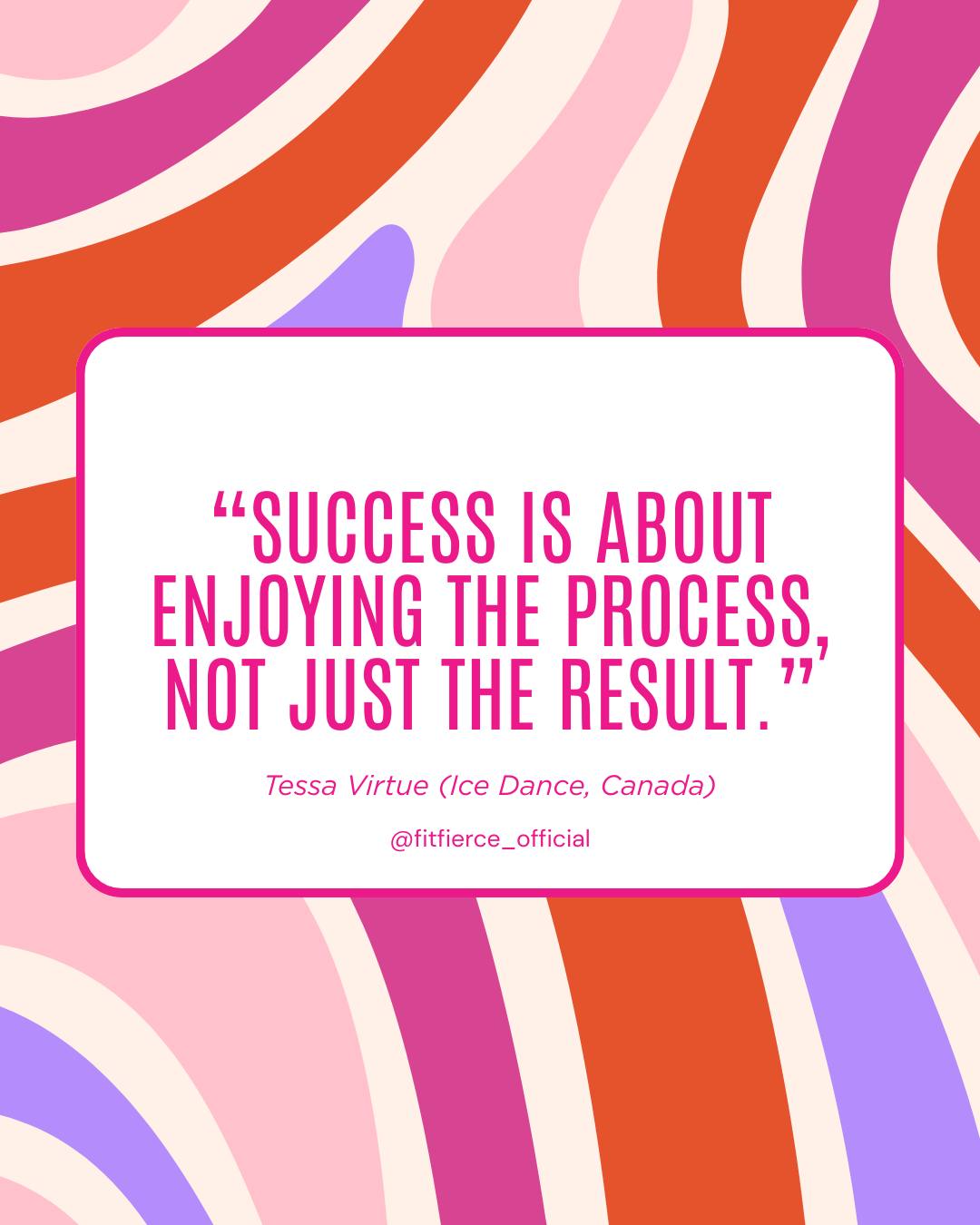 The real win is showing up, staying consistent, and learning to love the process.✨ 💖
In honour of the Olympics, we’re taking notes from Olympic athletes who remind us that progress matters just as much as the podium.
– Tessa Virtue