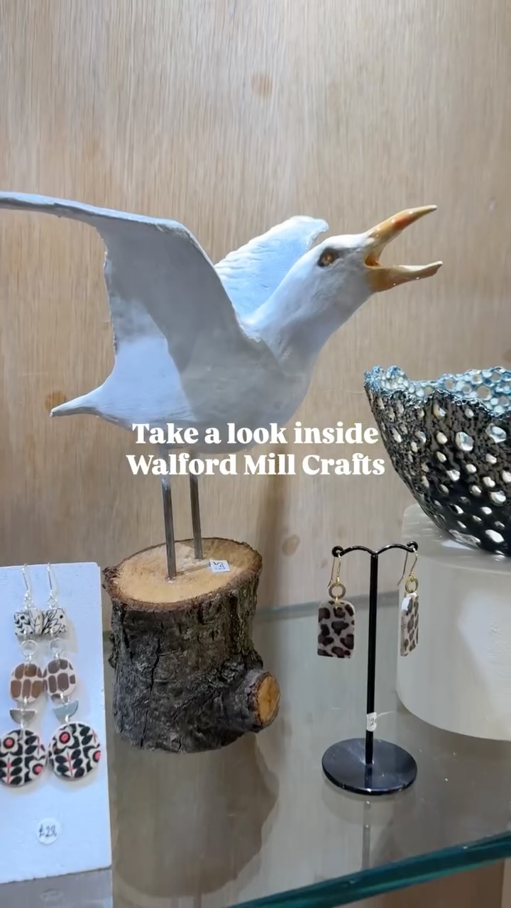 Just LOOK at all the handmade wonders inside Walford Mill Crafts - original art and prints, collage, papercuts, textiles, jewellery and ceramics. All locally made by our resident artists.
And our exhibition continues in the main gallery by @didi_littlewood_art and @lillytigwellart @lillytigwellcreative ‘The Makers Table’ has been so popular in their opening week.
FLOOD NEWS: the bottom gallery is still drying out so the makers have moved their goods into the pop up space. The lift remains out of action due to the electrics. We’re hopeful it’ll be back running soon.
The little Nutty Parrott is drying out but is open from this weekend.
@littlepickleatthemill is fully open and we’re crossing our fingers the mill stream doesn’t rise again!
Opening hours: Wednesday to Saturday 10am-5pm and Sundays 11am-4pm (closed Monday and Tuesday)
Car park (pay and display), free entry and dogs welcome.
#walfordmillcrafts #littlepickleatthemill #walfordmill