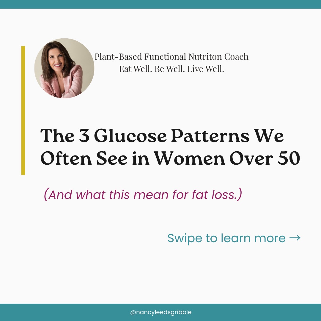 Most women I work with are not eating junk.
They’re eating:
• Oatmeal
• Fruit
• Smoothies
• Big grain bowls
• “Clean” plant-based meals
And still wondering why belly fat lingers.🤔
Here’s why:
After 50, muscle mass declines unless intentionally built.
Insulin sensitivity shifts.
Stress tolerance narrows.
Sleep changes.
The same meal that worked at 38 does not necessarily clear the same way at 58.
The goal isn’t zero spikes.
It’s efficient clearance.
This is why inside my programs we don’t just track calories.
We look at:
• Glucose patterns
• Muscle development
• Protein distribution
• Meal structure
• Stress load
• And when needed, metabolic or hormone testing with my clinical team.
Because guessing gets exhausting.
➡️Save this so you can start noticing patterns instead of blaming willpower. And be sure to follow me for more information on how to look - and feel- your best over 50!