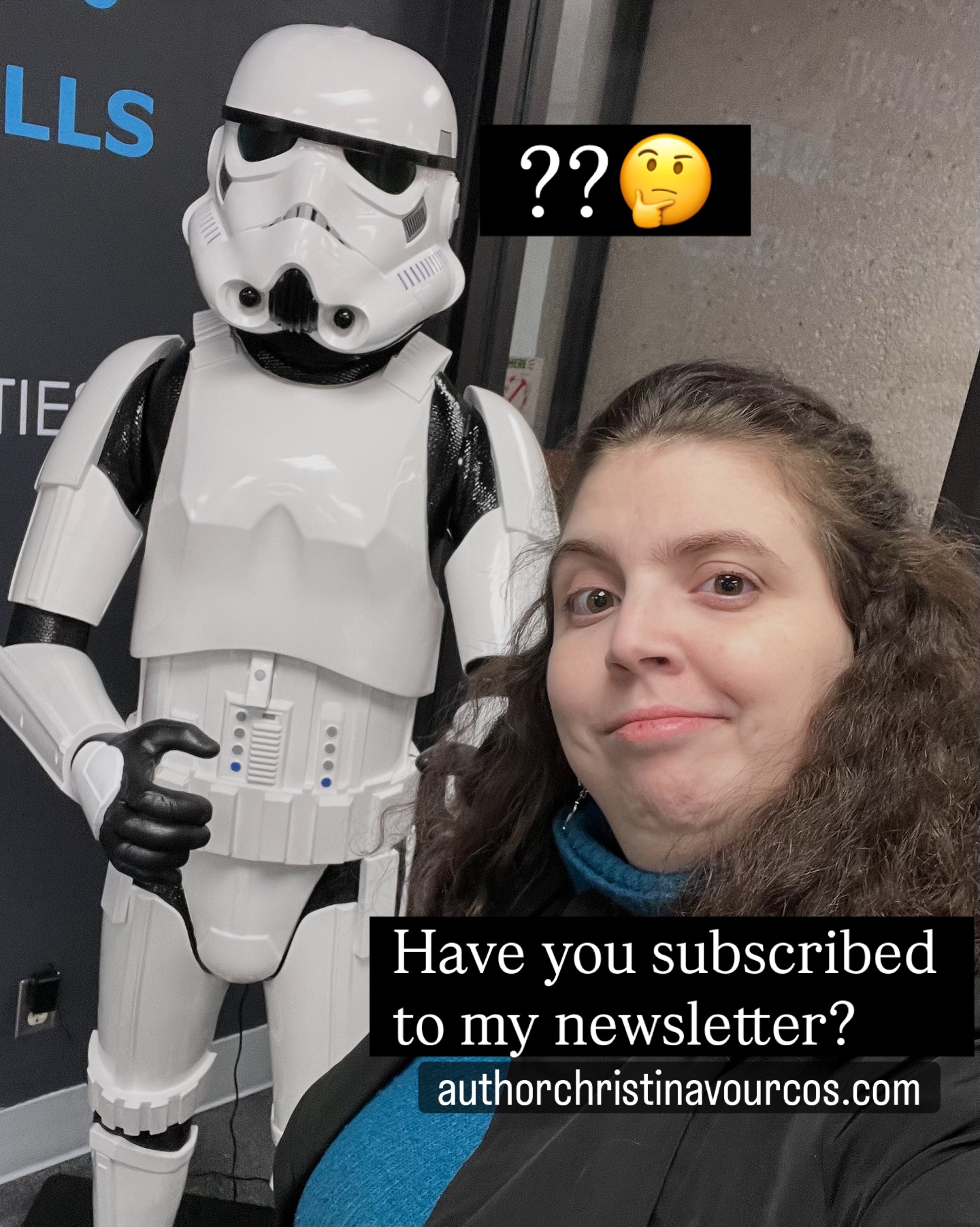 It’s important to subscribe to my author newsletter to stay updated beyond social media. I used to update monthly by email, but I started sending emails almost weekly a few months ago.
It’s easier for me to be more consistent with sending you updates, but I still will try my best to not overwhelm your email inbox. You can subscribe to my free newsletter by submitting your email within my author website. Thank you to all who have subscribed.
FYI: This photo features a special @starwars figure that welcomes everyone on the second floor of the faculty center at Texas A&M University - Corpus Christi (@island_university). #StarWars
#GreekLatina #IndieAuthor #IndiePoet #LatinxBooks