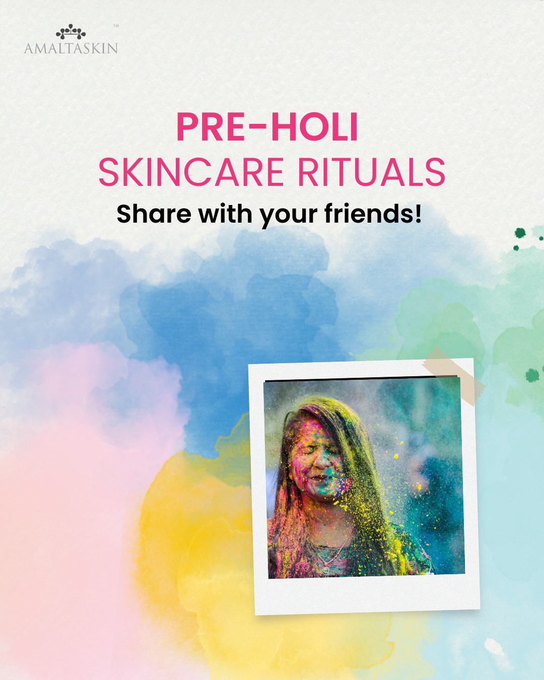 Holi is fun for memories, not for skin damage. 🌈
Here are some pre-Holi skin rituals for healthy, happy skin.
#holi #holiskincare #holiskincarehacks #skinprep #ski̇ncareti̇ps