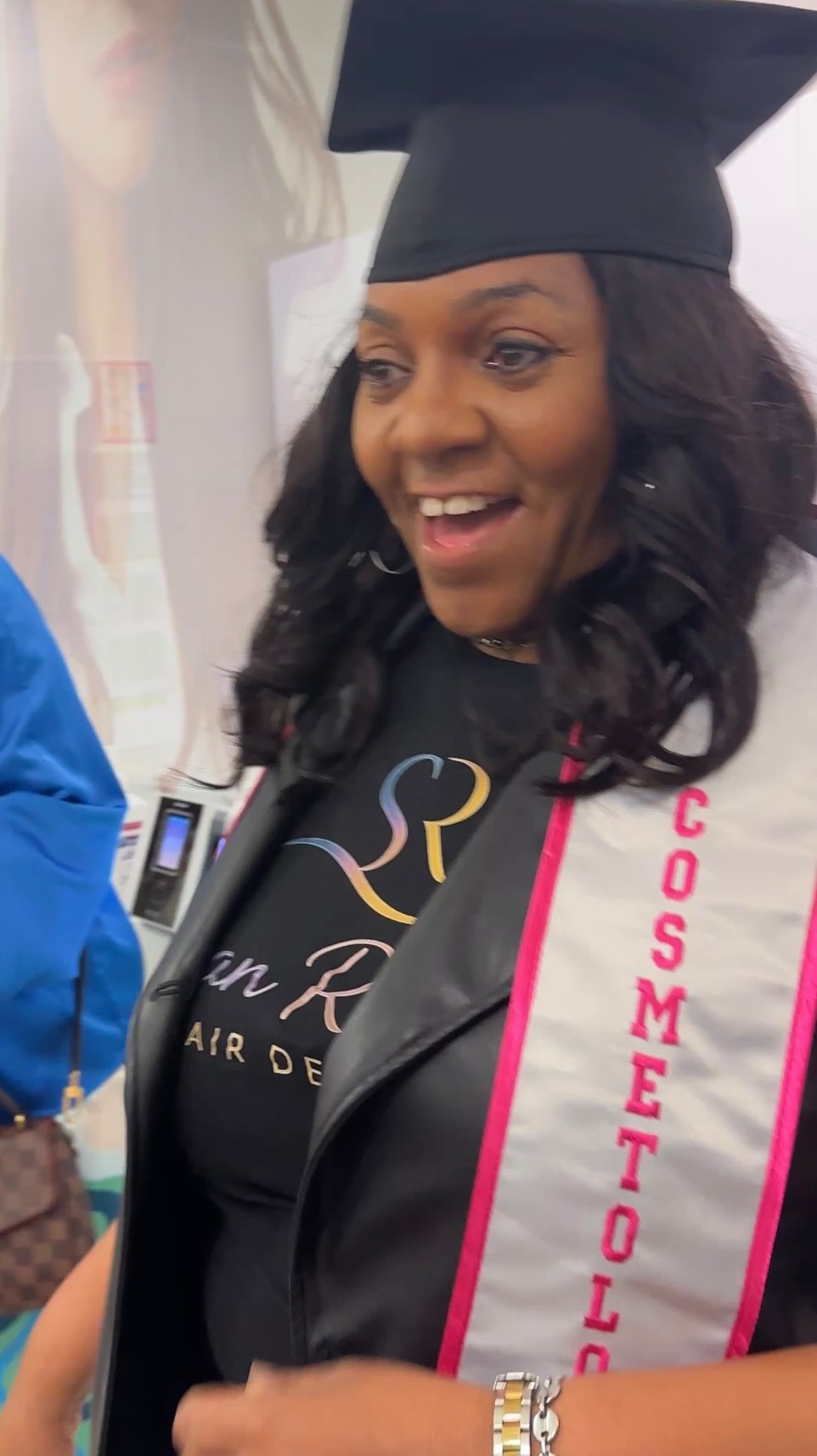 I don’t even have the words… because to say I’m proud of you feels too small for what my heart feels right now. 💜
Thirty-eight years ago, you came into my life with this gift already in your hands of doing hair in college, loving people, and making them feel beautiful before you ever had a title or a license to validate what God already placed inside of you.
And then life happened.
You became a mother. A provider. A nurturer. A safe place for everyone else.
I watched you quietly put your dream on the shelf so your children could have theirs. I watched you choose sacrifice over self… responsibility over passion… love over personal ambition. And even when life delayed you, you never complained. You just kept showing up.
But what people don’t understand is… a dream planted by God never dies.
Today, I watched my sister BLOOM. 🌸
Not overnight.
Not easily.
But beautifully… in God’s perfect timing.
This graduation is not just a cosmetology degree.
It’s years of faith.
Years of sacrifice.
Years of praying, pushing, believing, and starting again when it would’ve been easier to quit.
You didn’t just cross a finish line… you reclaimed a piece of yourself.
And I am crying happy tears because the world is finally about to experience what I’ve known about you for 38 years….you were always gifted, always called, always destined for this.
It’s UP FROM HERE, SEANIE!!!
Every blessing coming your way is earned, deserved, and overdue. 💯
Thank you for doing life with me!
Forever my sister. Forever my best friend.
And now… forever BLOOMING. 🖤🥰💐
#SheBlooms #DreamsDelayedNotDenied #UglyCryProud #BestFriendLove #BloomSeason GodsTiming UpFromHere