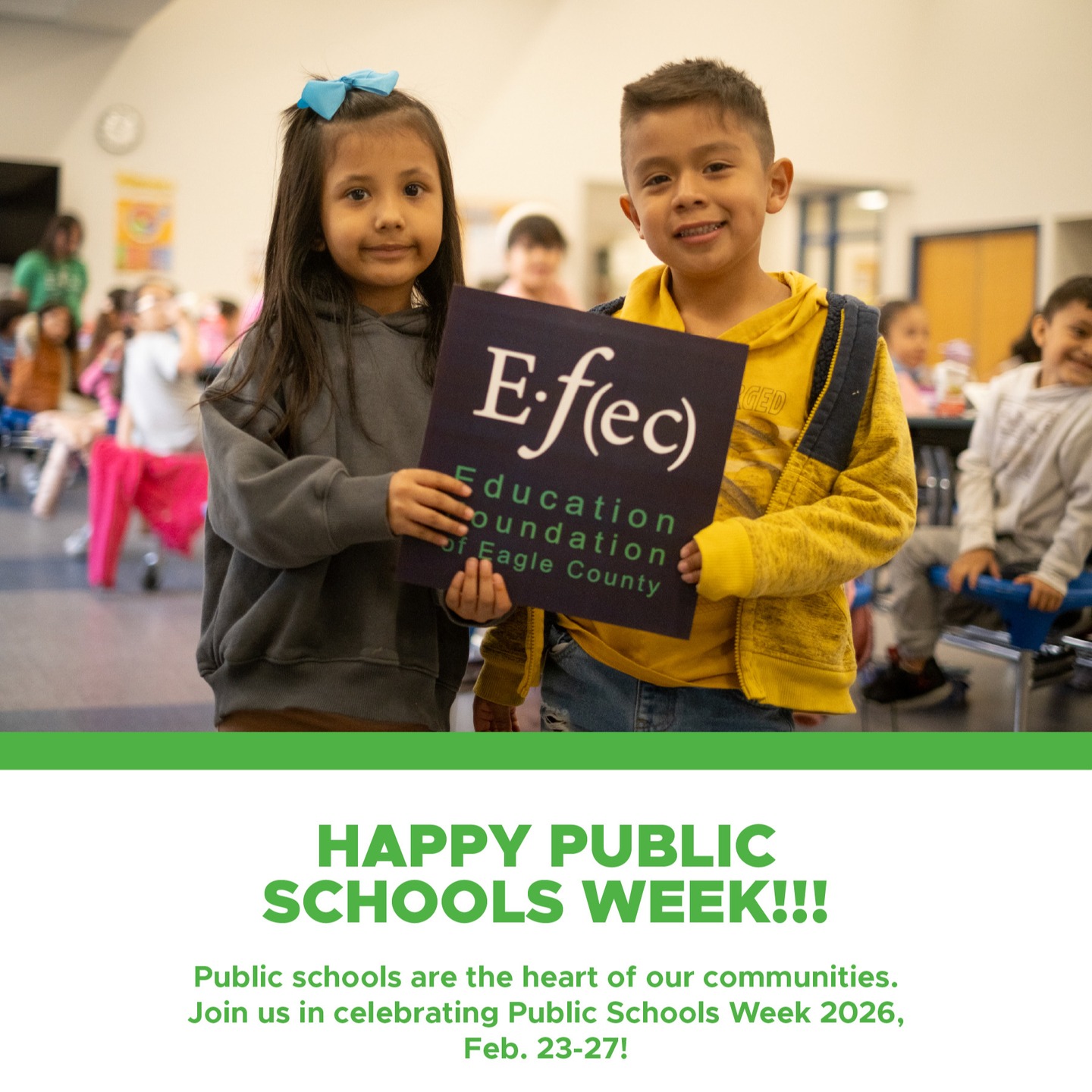 Public schools are the heart of our communities. Join us in celebrating Public Schools Week 2026, Feb. 23-27!
Celebrating @eagle.schools teachers, educators, staff, leadership, community partnerships, and beyond! Thank you for making public education a priority!
