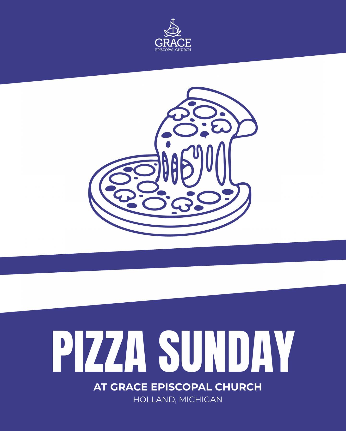 It’s the fist Sunday of the month and so you know what that means! 🍕 All are welcome! 💜