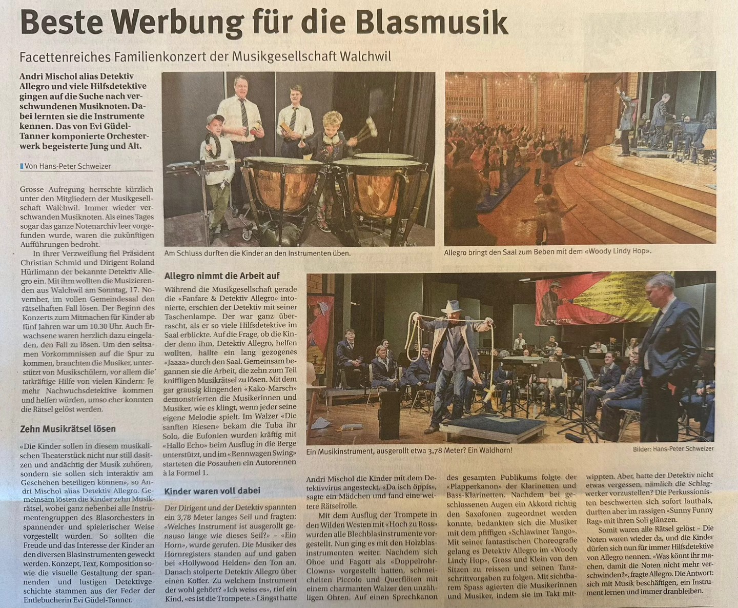 Heute in der RigiPost:
Beitrag von unserem Konzert mit Detektiv Allegro
🕵🏻🔦🎶
Herzlichen Dank für denn tollen Konzertbericht!🗞️
#konzertbericht #rigipost #detektivallegro #musikinstrumente #rätsel #musizieren #hatspaßgemacht#blasmusik #dankefürdenbesuch #walchwil #mgwalchwil