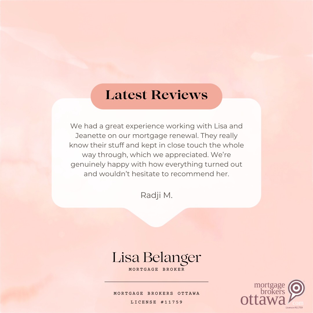 Thank you Radji for this great review!!
If you or someone you know would like a personalized look at their mortgage and financial situation, visit our website to get started!
#mortgagebroker #mortgage #realestate #ottawa #tips