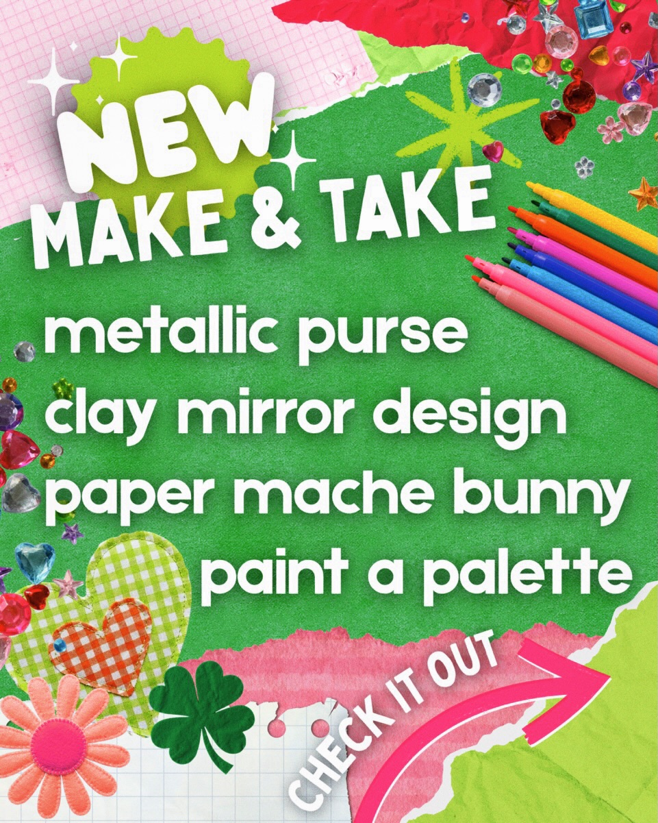 We have some new additions to our Make & Take menu that we are super excited about… Stop by and check them out for yourself. Make a reservation or drop-in to create your very own masterpiece! #districtdabblelab
#bethesdamd #shopsmall #craftygirlsclub