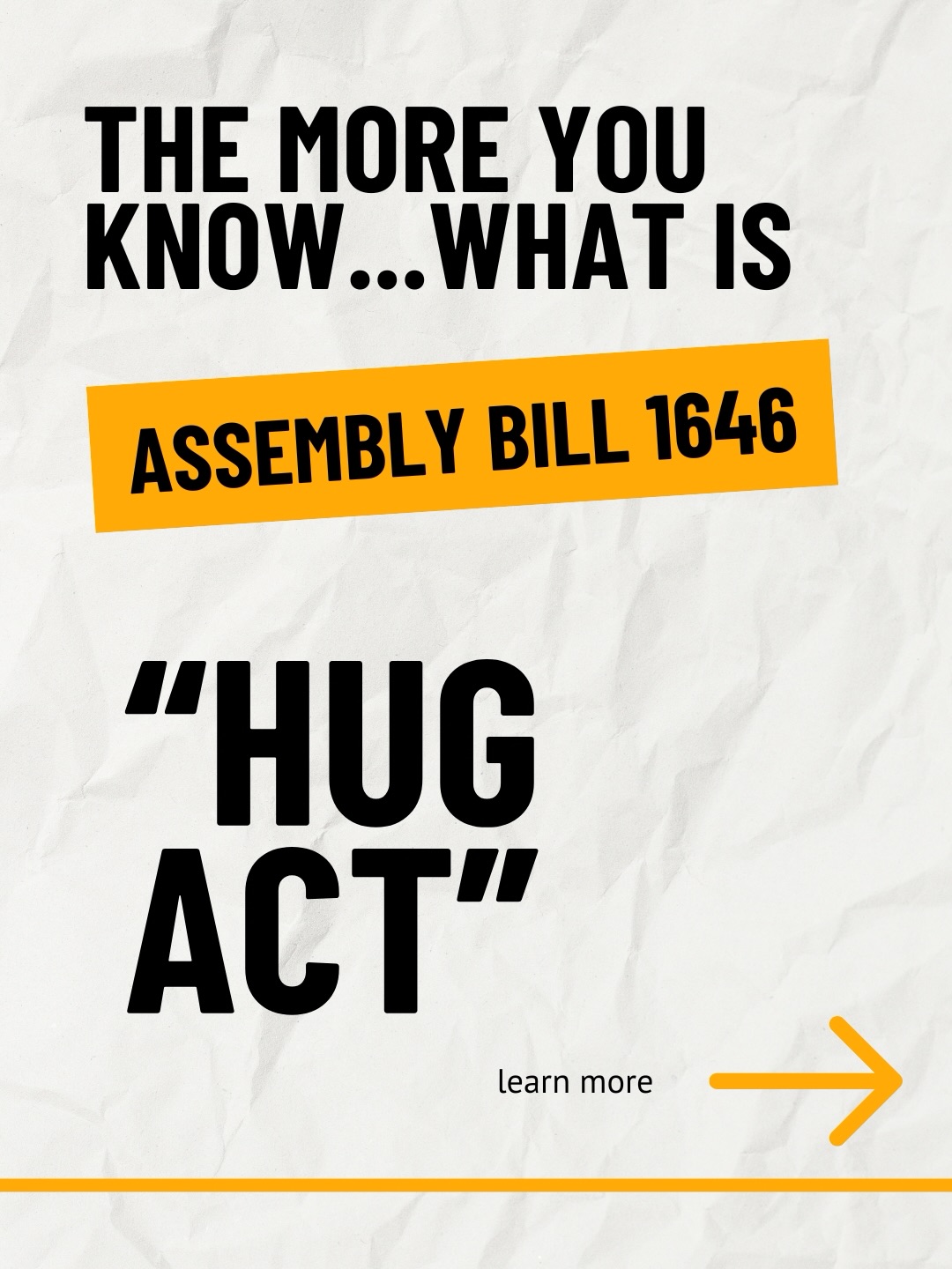 The more you knowâŠLearn more at leginfo.legislature.ca.gov â search AB 1646
.
.
#californialegislature #juvenilejustice #hugact