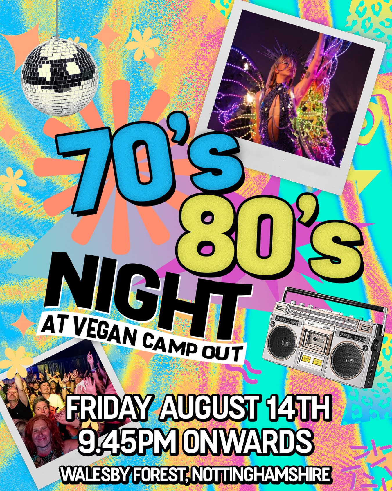 First afterparty announced for VCO 2026! 70’s/80’s 💃🪩
🎫 All tickets available from the link in our bio - Festival Tickets, Glamping, Tent Hire, On-Site Activity Pass, Coach Travel & Spa!