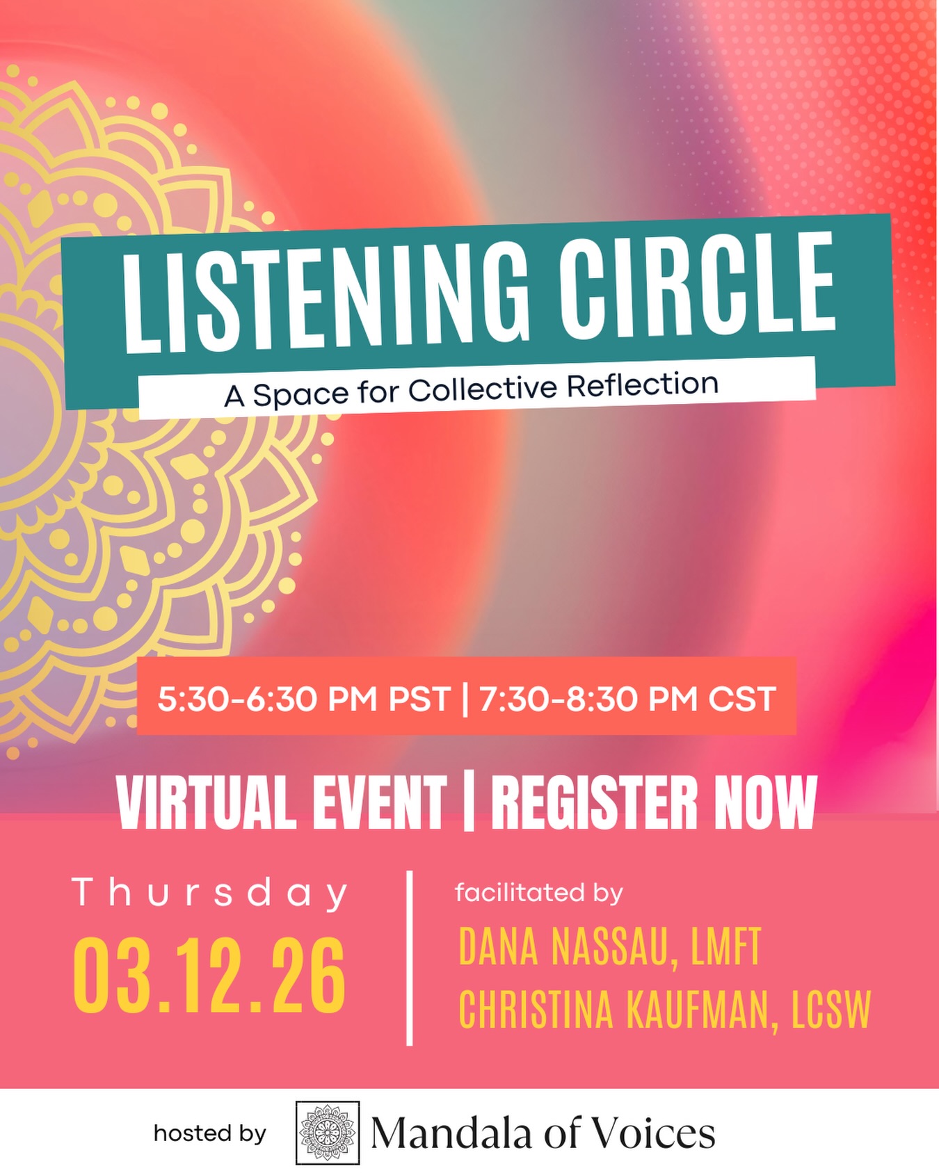 Feeling powerless is a nervous system response — not a personal failure.
When government systems lack accountability, many of us swing between:
• doom scrolling
• shutdown
• rage
• despair
• helplessness
You don’t have to hold that alone.
Our upcoming Listening Circle, facilitated by therapists, offers a contained and intentional space to process political violence and its emotional impact.
When we witness each other:
Power shifts.
Isolation softens.
Agency returns.
Change begins internally — and then ripples outward.
Link in bio.
#RegulatedResistance #CommunityCare #CollectiveHealing #CivicGrief