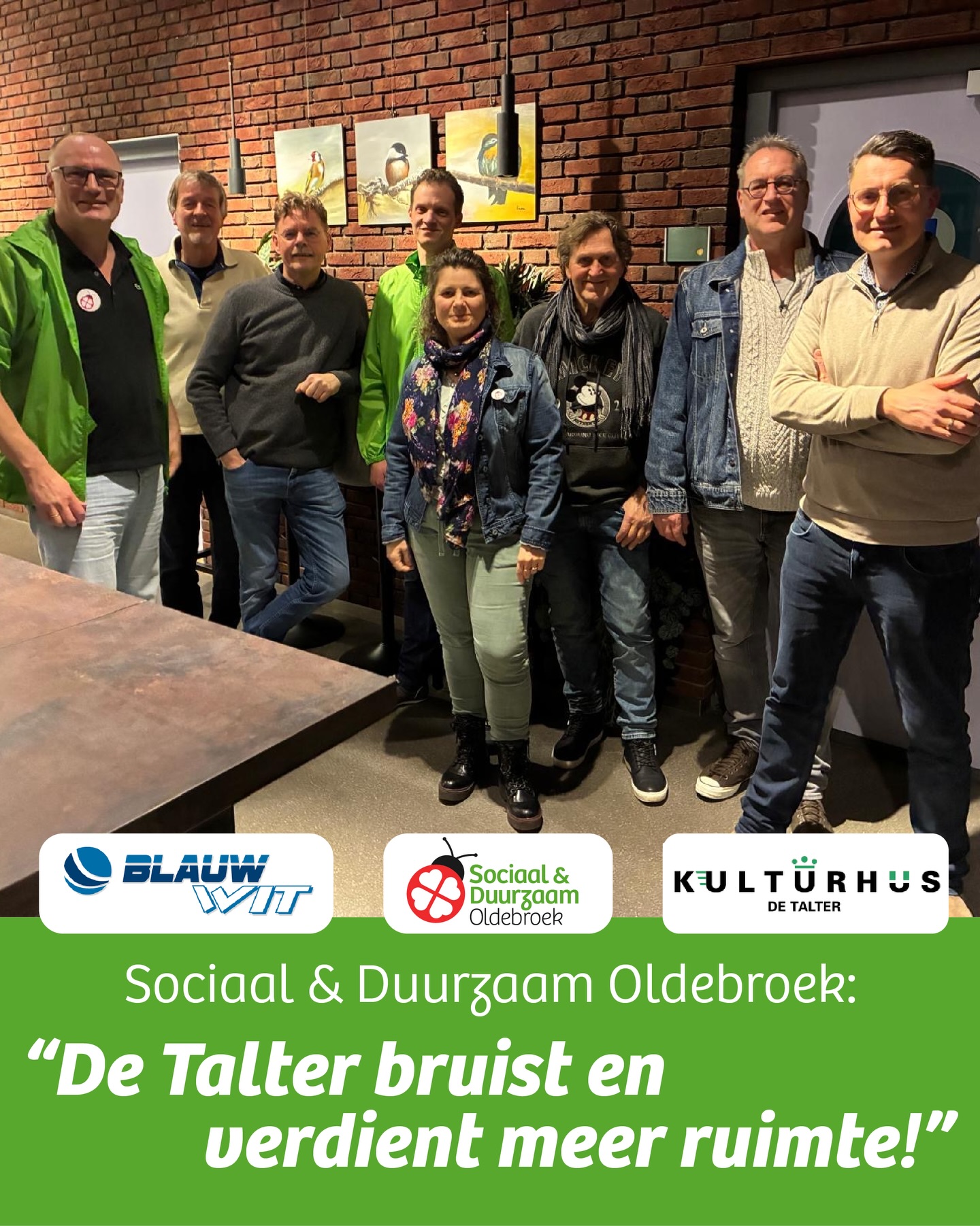 Vrijdagavond in de Talter! We spraken met het bestuur over het tekort aan sportruimte in Oldebroek. De sportzalen zitten vol en uitbreiding is hard nodig 🏐 Daarna genoten we van BARS4DAYS: jongeren op het podium, georganiseerd door U-Create, Cultuurplein Noord Veluwe, Tienerhonk Oldebroek en Nummer 13 🎤 Verenigingen zijn het hart van onze dorpen. We blijven luisteren en aandacht houden voor goede accommodaties. Wordt vervolgd!