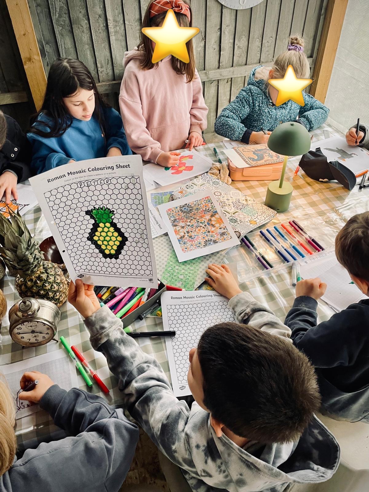 Kick-starting our 6 week mosaic project ❤️