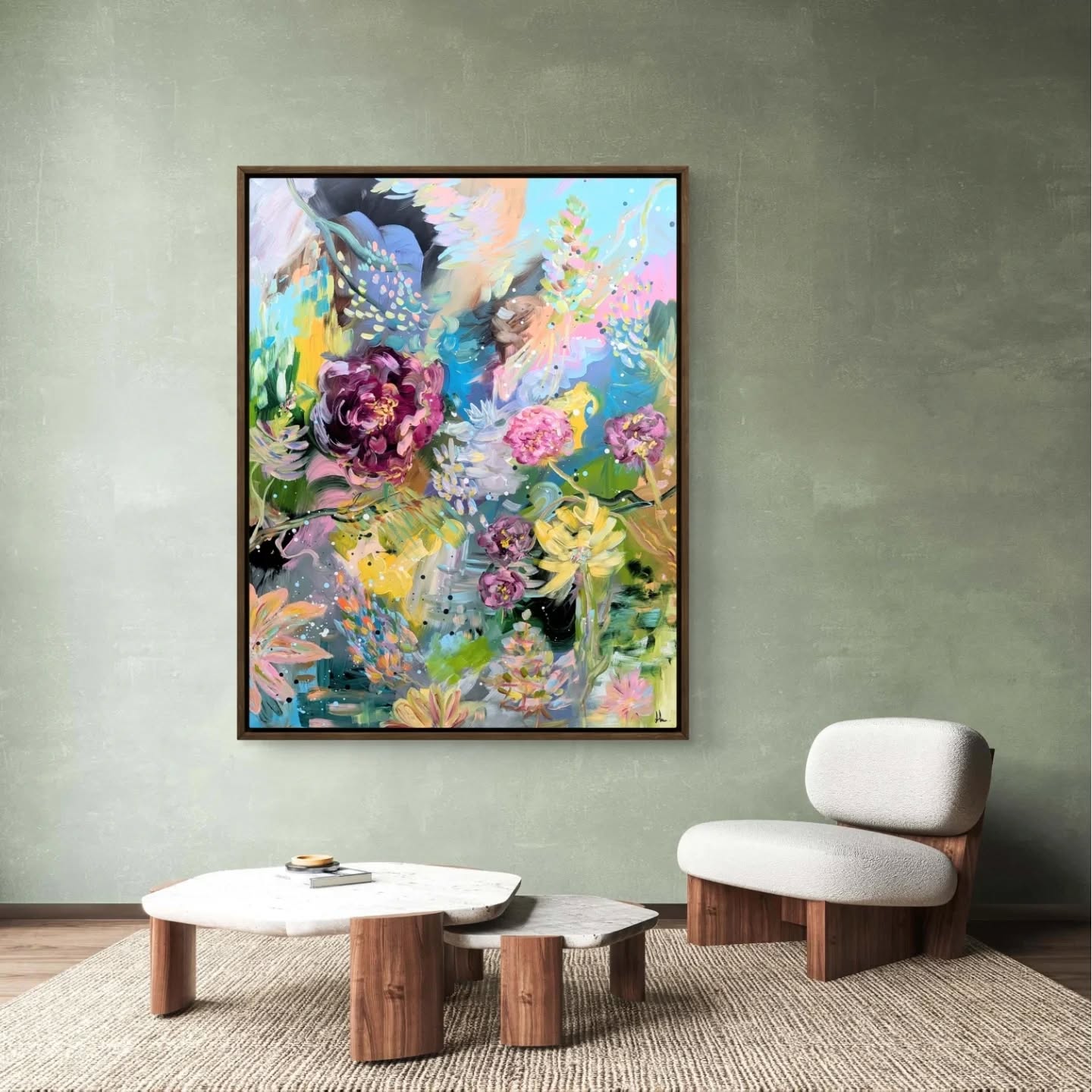 Matarum 😍 est sur le site ! valentinedelpech.com
Ce tableau est inspiré de Cilaos.
Le nom Matarum vient du malgache et signifie « l’œil de la source ». Il représente les trésors cachés au fond des ravines Réunionnaise : l'eau qui jaillit, la roche impressionnante et les jardins créoles remplis de dahlias.
On y retrouve l'averse qui rafraîchit le randonneur après la montée, les jardins tropicaux et .....vous, vous voyez quoi?🥰