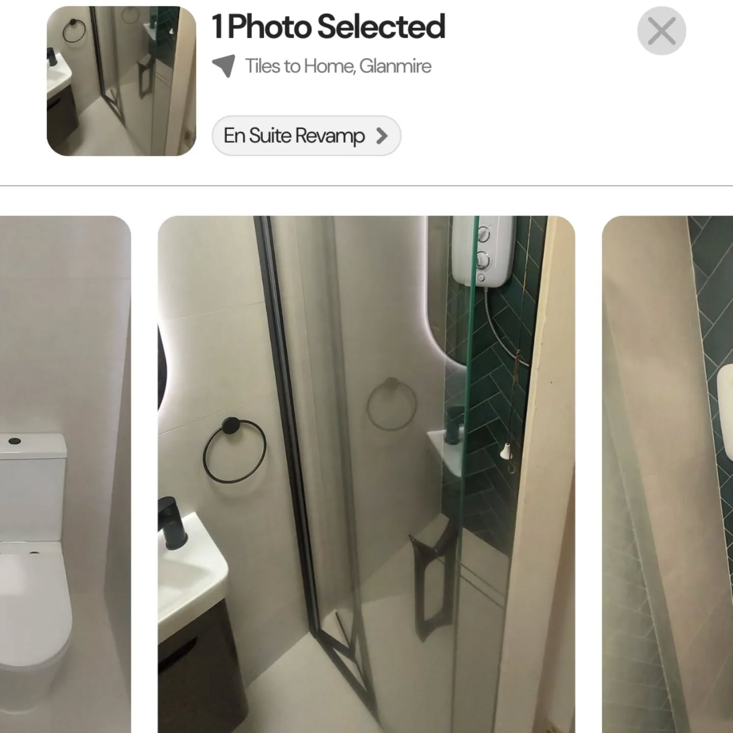 This en suite proves you don’t need a large bathroom to make a statement. A herringbone feature wall adds texture and movement, while clean finishes keep the room feeling bright and balanced. Thoughtful design, beautifully executed.
Considering an en suite upgrade?
👉 Free site surveys available — book online at tilestohome.ie
#EnSuiteDesign #SmallBathroomIdeas #HerringboneTiles #BathroomRenovation #FeatureWall InteriorDetails ModernBathrooms IrishHomes TilesToHome