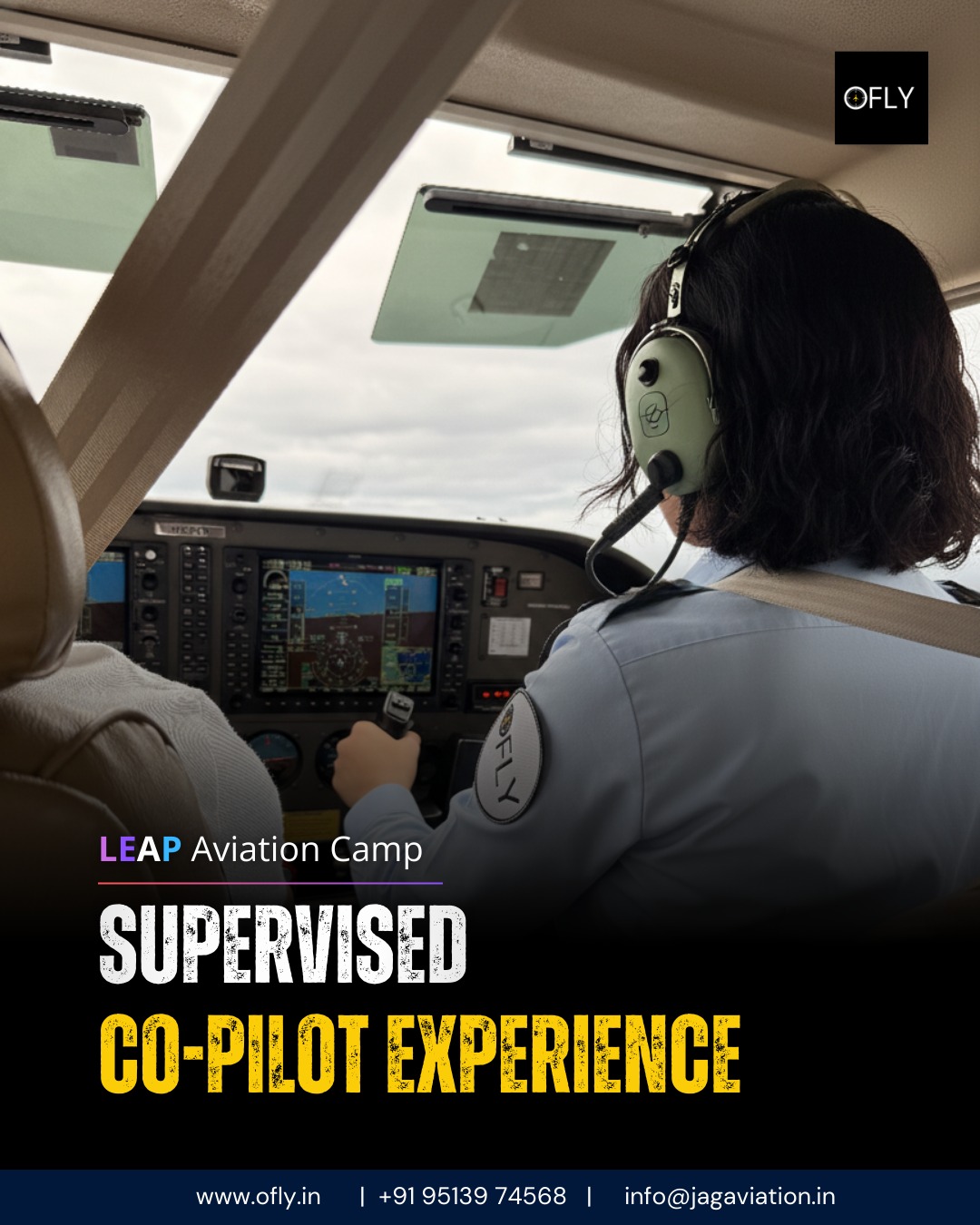 At LEAP Aviation Camp by OFLY, teens don’t just learn about aviation, they take the right seat under professional supervision and experience what command truly feels like.
Supervised. Structured. Real.
www.ofly.in
#leapaviationcamp #ofly #futurepilots #teenaviation #stemexperience #beyondtheclassroom