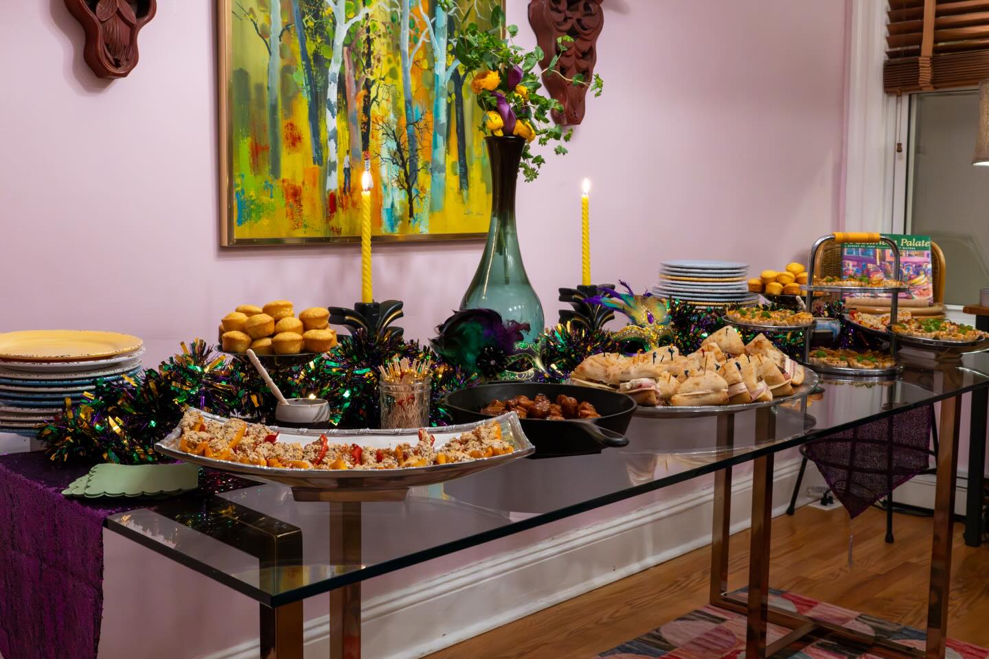 Thanks to everyone who showed out for our 2nd annual Mardi Gras cocktail party: Beads & Bites! We had a great time letting the good times roll with y’all 🎉🎭🎉And a huge thanks to @ghanamerican for the wonderful photography!