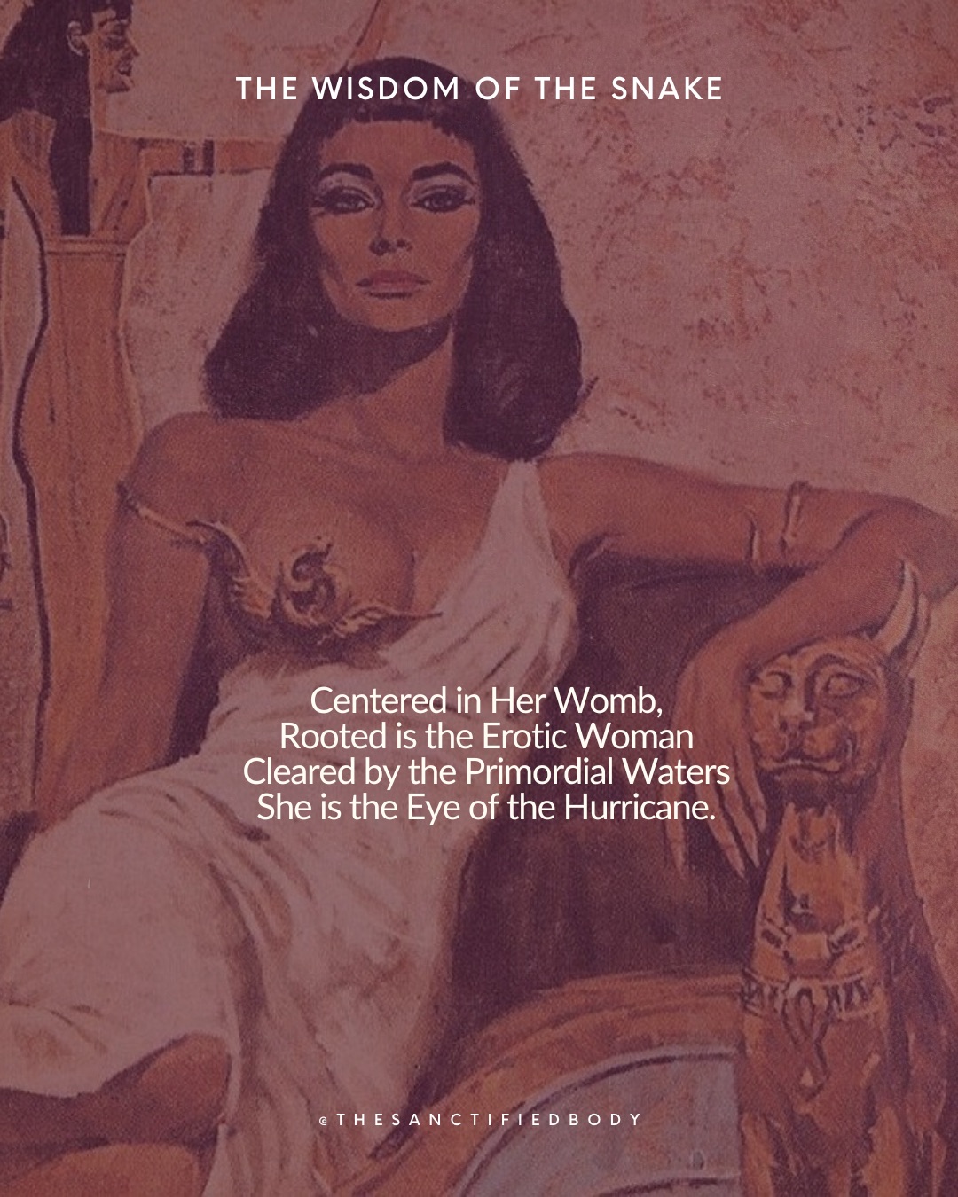 About Womb Work.
“I did not expect womb work to be so profound.”
These were the words of a woman who attended one of my Feminine series. Being devoted to the Feminine and Womb practices for more than one decade, she was expecting something “lighter”, less moving the deepest currents of her psyche.
The Feminine Womb can be seen as the mirror of the depth of the Feminine psyche.
There are many ways to nurture and expand the Sacred Ancient Feminine Wisdom in our being.
When guided with devotion and depth, many things can happen:
- rewiring of the psyche and unconscious materials, individual and collective
- numinous revelations and transmissions that patriarchy has buried
- consciousness and life expansion
This is the Wisdom of your Womb waiting for you to be reclaimed.
Womb work is the Feminine work of the Depths.
🐍Feminine Whispers:
Centered in Her Womb,
Rooted is the Erotic Woman
Cleared by the Primordial Waters
She is the Eye of the hurricane.
The Erotic Woman remembers that
the dripping Yin of the forbidden fruit awoke
Eve to the realm of Being.
Her Self pleasure is Her spiritual portal.
Shedding to her Core,
Again and Again, she questions
All that has been dictated to Her.
Holy is her Heretic Spirit.
Attuned to the Wisdom of Her Womb
The Erotic Woman knows
Her Blood is the Holy Wine.
Feminine Reclamation is Her Path.
Unapologetic,
She bites the Forbidden Fruit
Revealing the Knowing of Her Soul.
Heresy is Her Religion.
#femininewisdom #wombhealing #wombwisdom #sacredfeminine #womenempowerment