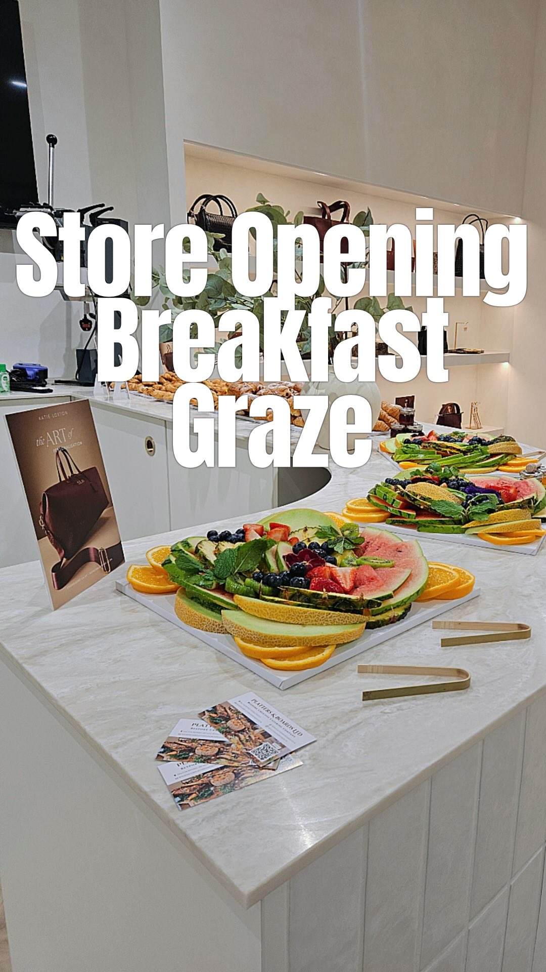 Store Opening Breakfast Graze for @jomajewellery by @katieloxton at @centremk 🥐