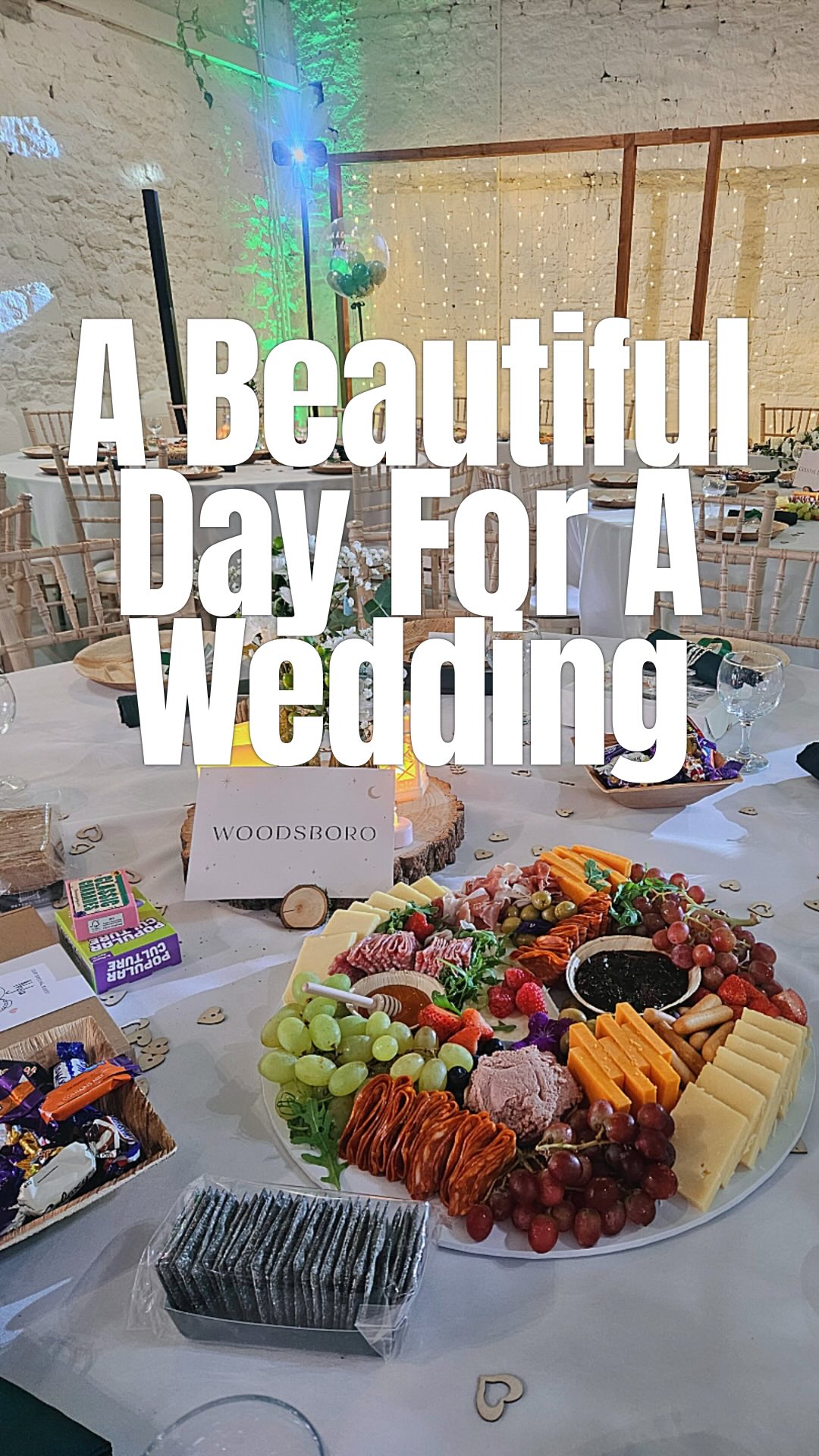 A beautiful day for a wedding 💍
What the Bride & Groom selected:
• 9x Customised Wedding Charcuterie Boards
• 4x 12x12” Grazing Platters (Long Table)
• Mini Sandwiches & Mini Wraps Grazing Table with extra foliage 🌱
• Dairy-Free Grazing Box