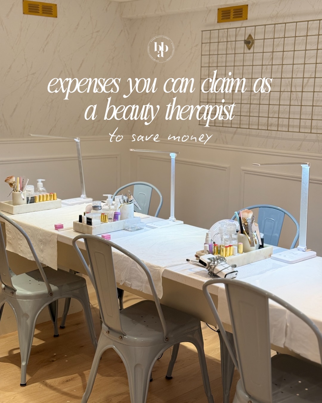 Wondering what expenses you can claim as a beauty therapist? Save this for later and save yourself money!
