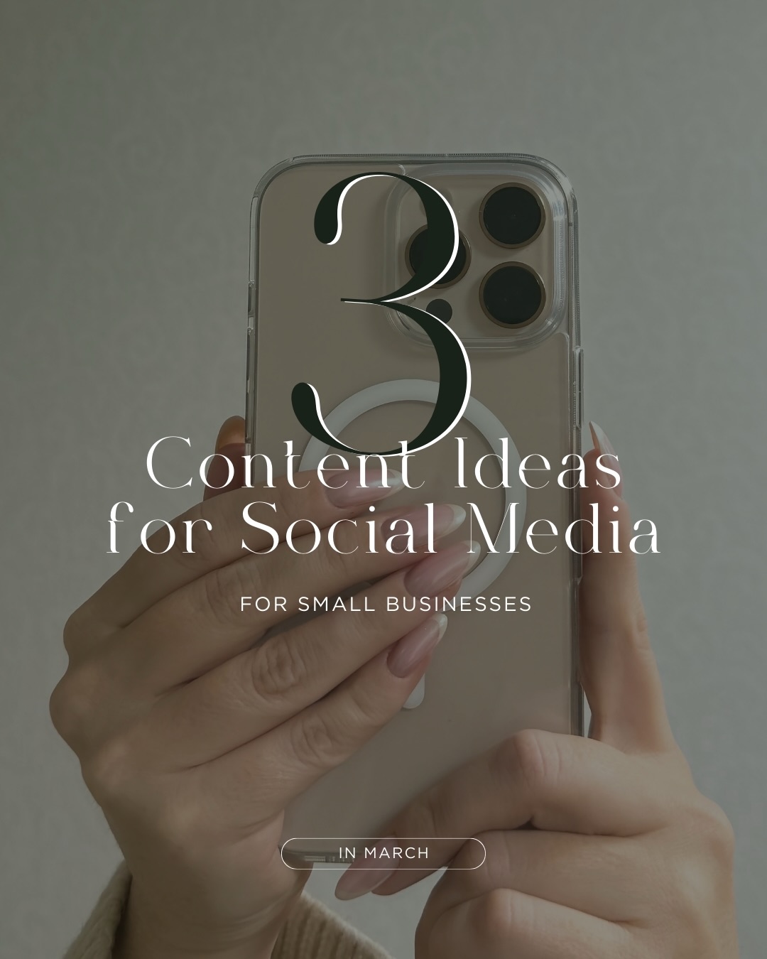 With March comes some new social media ideas!📱
It can be easy to fall into a slump of not knowing what to post. If this is a slower season of your business and you’re not sure what to say, or if you’re in a busy season and feeling like you don’t have the time.. I’m here to help!
Here’s a few ideas for social content in March:
1️⃣ Post a customer review! This one is super easy because you already have the content. Wether you create a graphic on Canva or have your customer record a video, people LOVE to hear what’s it is like to work with you from ACTUAL human beings. Plus, you can even drop a link prompting previous customers to leave a Google review. It’s a win-win!
2️⃣ Answer a question. I’ll say it over and over again, ALWAYS work to serve your target audience. Think about the problems they face or answer a question they may have. You are full of knowledge about your profession.. share it.
3️⃣ Collaborate with a local business. Collaborating with other local small businesses not only shows your support in the community, but it boosts your content on social media, getting it in front of more eyes.
Questions about these three topics, or what to post in general? I’m happy to help! I offer social media consultations or full time management based on a clients’ needs.