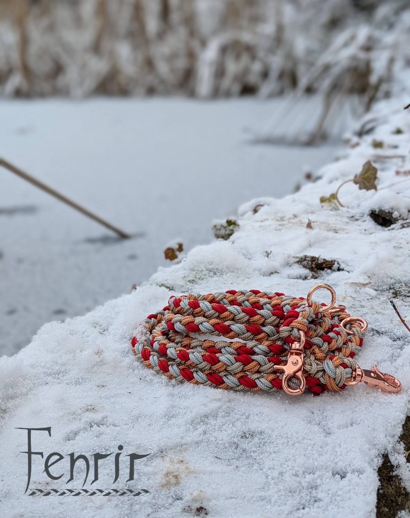 Eine weitere Leine der kleinen Wölfe🐺
#hundeliebe #hundeleine #paracord #klein #rot #rosegold #handmadewithlove #smallbusiness #fenrirhandmade