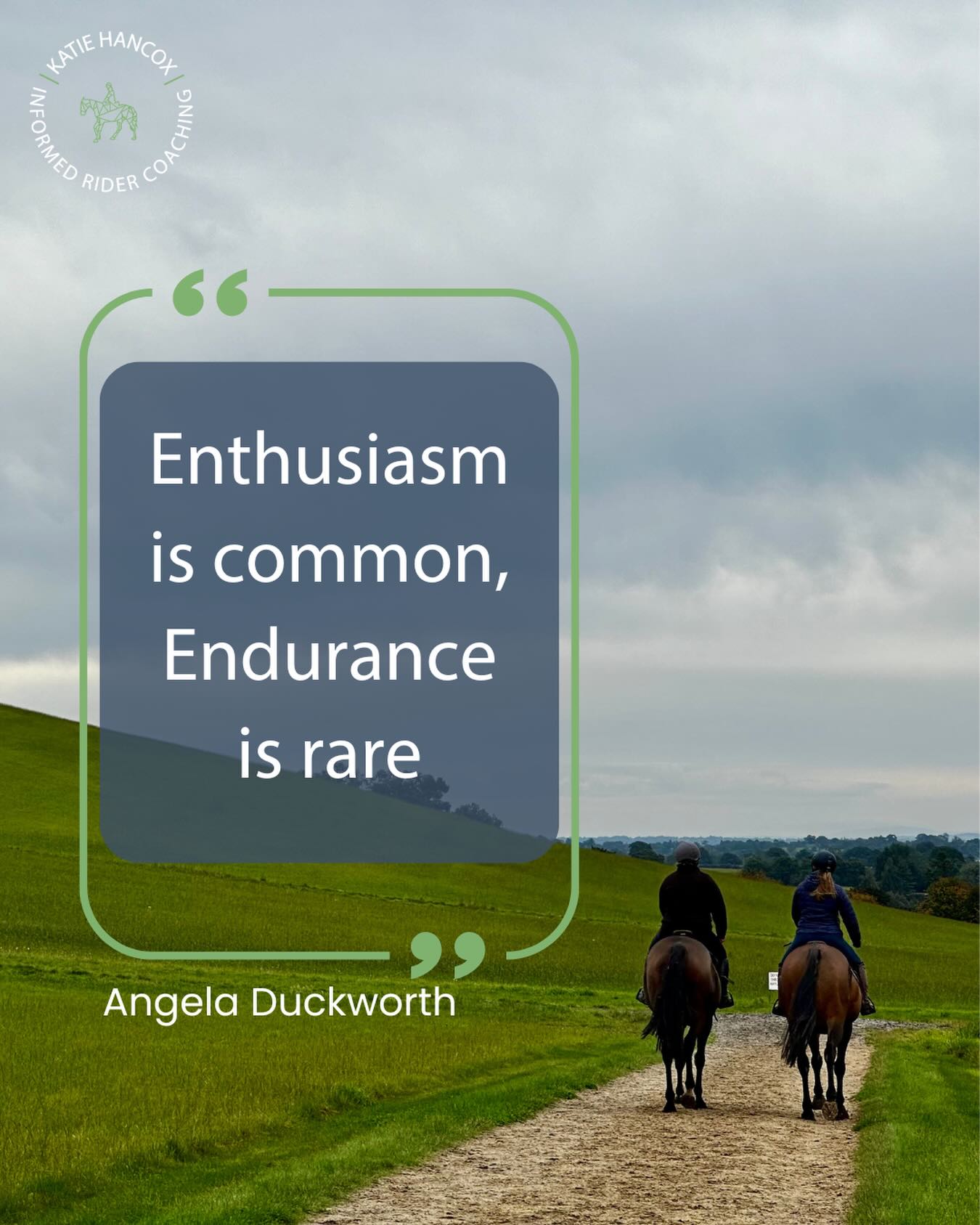 This sport quietly filters people out. If you’ve been around horses long enough, you already know this.
I’ve been in this game a while now. 25 years… a quarter of a century (which feels rude to say out loud).
One thing I know for sure?
Most of the people I started riding with don’t ride anymore.
Maybe for some it was a phase. Maybe when life started doing life things — uni, work, travel, relationships — horses became harder to justify.
When parents stop footing the bill
and you realise you’re basically working to fund your horse…
enthusiasm fades fast. Endurance is what’s left.
I don’t love calling 25 years of horses “enduring” them.
But let’s be honest — this sport is a long game.
Most people don’t stay in it long enough to see the real rewards.
And I’m not talking about enduring:
– the wrong coach
– the wrong environment
– or a situation that’s actually harming you
No
I’m talking about sticking with it through:
– bad rides
– awful weather
– vet bills
– and the messy training that feels like it’s going nowhere
Because those are the days where the real learning happens.
The riders who last?
They understand the long game.
They know the “shit days” are part of the process —
and that’s exactly what makes the good days hit harder.
If you want support to stay in the game without burning out,
to train smarter (not just harder), and to build consistency that actually sticks…
Drop ENGAGE below 👇
Katie