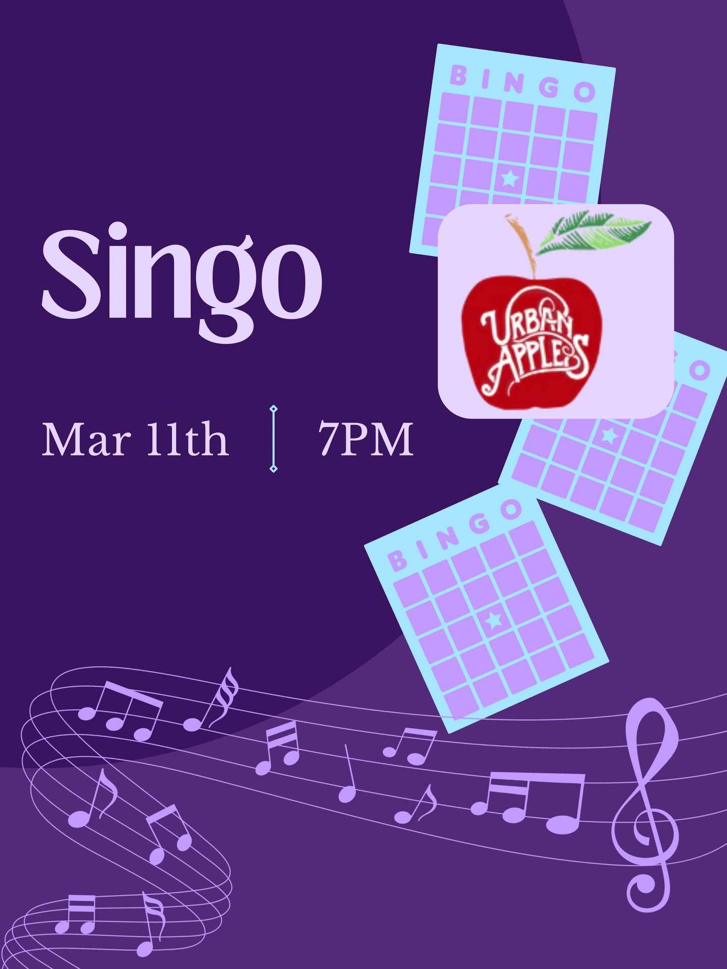 🎤🍎 Singo Night at Urban Apple! 🍎🎶
Join us on Wednesday, March 11th for a cozy night of music, laughs, and meeting new friends! If you love good vibes, good drinks, and a little friendly competition, this night is for you. ✨
Come hang out, sing along, and make some memories with us! 💛
📍 Urban Apple
📅 Wednesday, March 11th,2026
⏰ 7:00PM
Link in bio for more information and to RSVP💜
__________________________________________________________
Hiii friends! We’re Bridget & Emily, creators of Let’s Be Friends Indy!
We’re a community of 20k+ women helping you make friends, feel included, and find fun things to do around Indy. Join us for events, local spots,giveaways, and all things connection. You belong here. ✨
👍🏻Like + comment
🫶🏼Share with a friend
🔔 Turn on post notifications
✨ Come to an event,most women come solo!