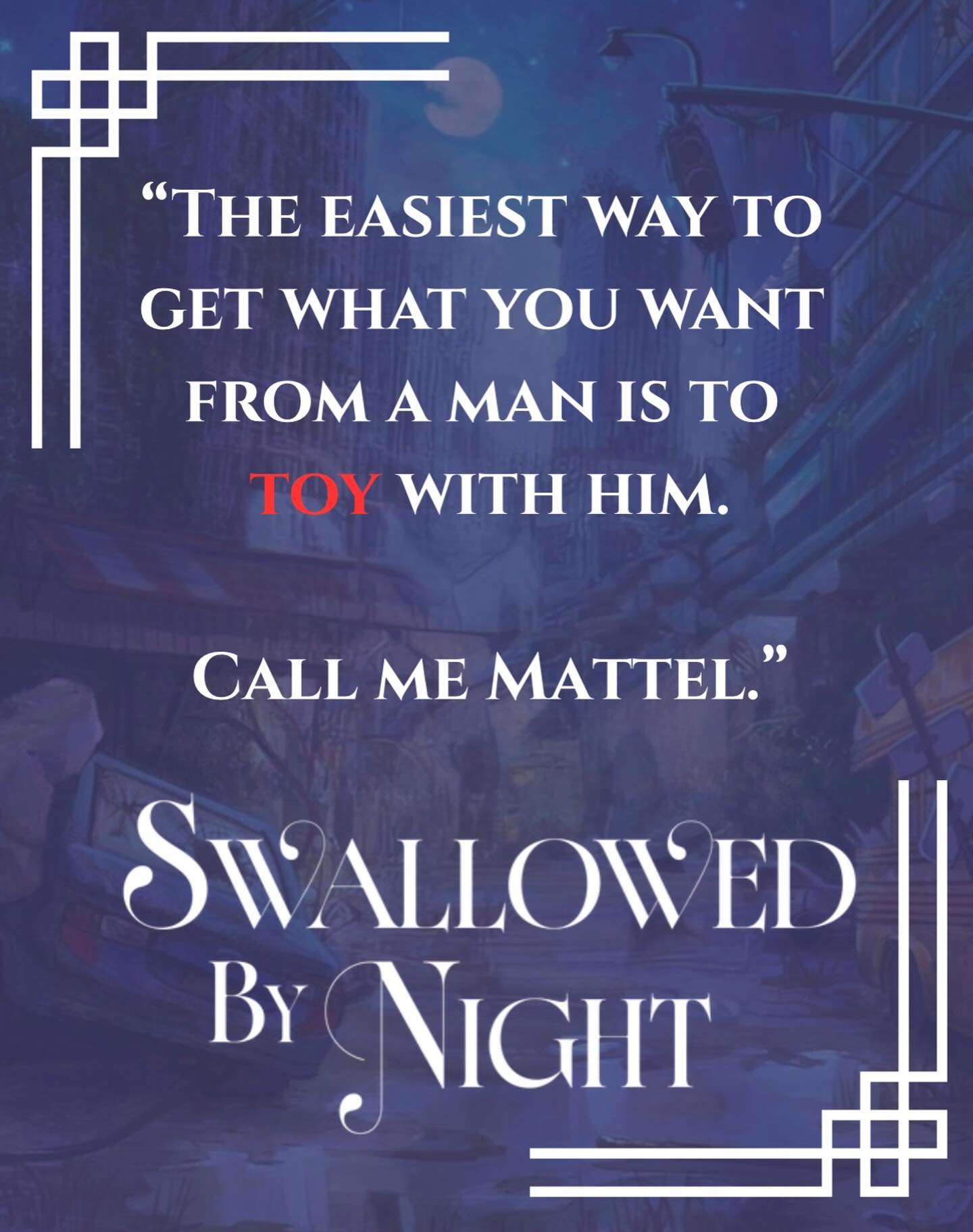 SWALLOWED BY NIGHT IS AVAILABLE FOR PREORDER! Link in bio 😘