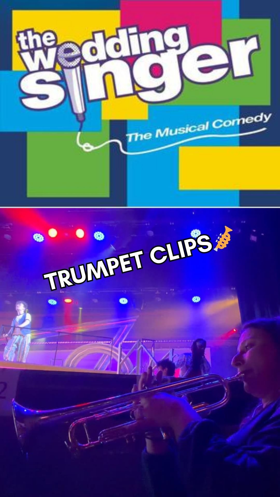 I had a great time playing The Wedding Singer on Long Island last week so let’s hear some clips! When I first got the call for this, I was starting from scratch since I had never seen the movie or checked out the music before. Some really fun stuff in here to practice and play - from tasty lead licks to cozy flugel moments. Great playing with everyone and see ya at the next show 🎺🙏🏻
•
#trumpetplayer #trumpet #liverecording #musicianlife #trumpet #theweddingsinger #comeoutofthedumpster #broadway #longisland #nycmusician #leadtrumpet