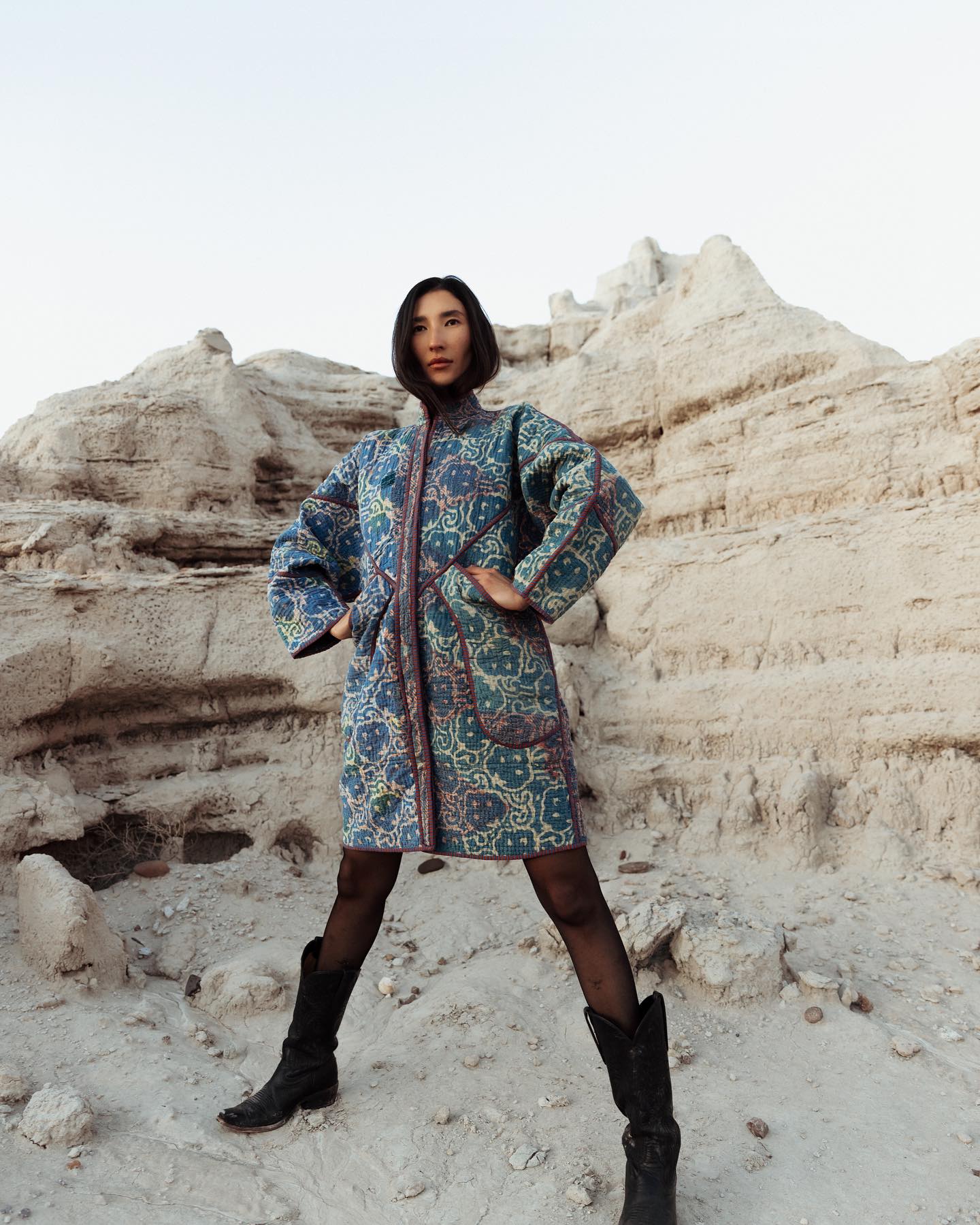 🔸🔹Introducing @namai_studio an eccentric upcycling brand founded in NYC in 2020 by designer Bianca Kuttickattu, who previously created signature accessories for Celine (under Phoebe Philo), Maison Margiela and Acne. This contemporary, sustainable brand combines in-house designed cuts with vintage Indian kantha textiles to create bold, one-of-a-kind garments. Each piece is made to last and is completely unique, crafted by specialist artisans paid a fair wage in India and then finished in the New York studio. With zero-waste principles, each scrap of intricately hand-made textile is saved and re-worked into beautiful new pieces. Coming soon #schroroom #schroroomconsulting @parisfashionweek // Contact us for showrooms apps #AW26 #FW26🔸🔹 Model @shikindari Photo @rinakomarie
.
#namai #heirloom #zerowaste #luxury #namaistudio #luxuryfashion #upcycling #kantha #sustainable #sustainablefashion #sustainableclothing #artisanal #handmade #heritage #heritagetextiles #textiles #ooak #circularfashion #schroroom #representedbyschroroom #appointments #parisfashionweek