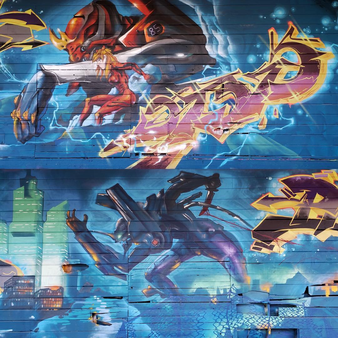 I keep going back in my pictures and looking at this recent wall by @crete_85 & @26arrows . Haven’t posted anything like this in a while but it looks like he had fun on this one and some of the textures he made were dooooope. Glad to call you friend brotha.