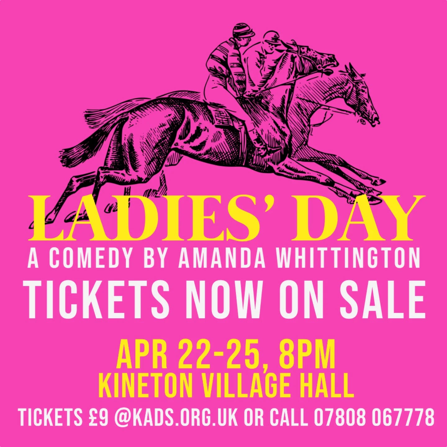 Back the winning horse and book your tickets, available right now at the link in our bio 🏇#kineton #wellesbourne #bishopsitchington #tysoe #whatsonwarwickshire