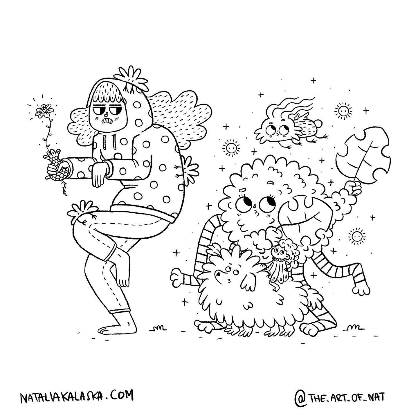 Saturday doodle of a little Grumperta, being followed by a pack of montruitos.
.
.
#MonsterAdventure #Magic #WhimsicalArt #EscapeMaster #IllustrationFun #JoyfulCreativity #MonsterRealm #WildEncounters #ImaginationEscape #CreativeJourney #InstagramIllustration #ink #blackandwhite #doodle #procreate