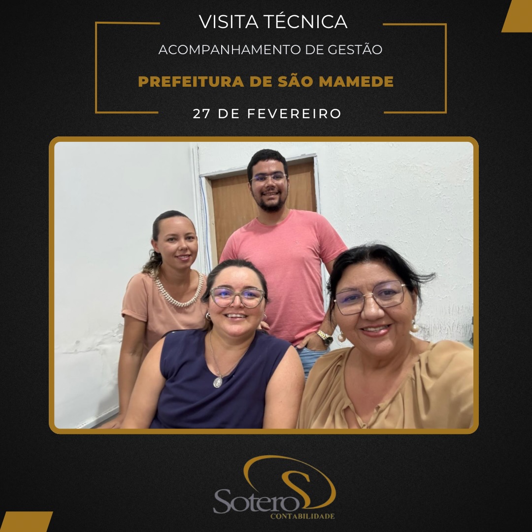 Com a Equipe da Contabilidade da Prefeitura de São Mamede-PB, em 27/02/2026. Sempre organizada e eficiente! Obrigada pela acolhida! 💯👏👏👏
