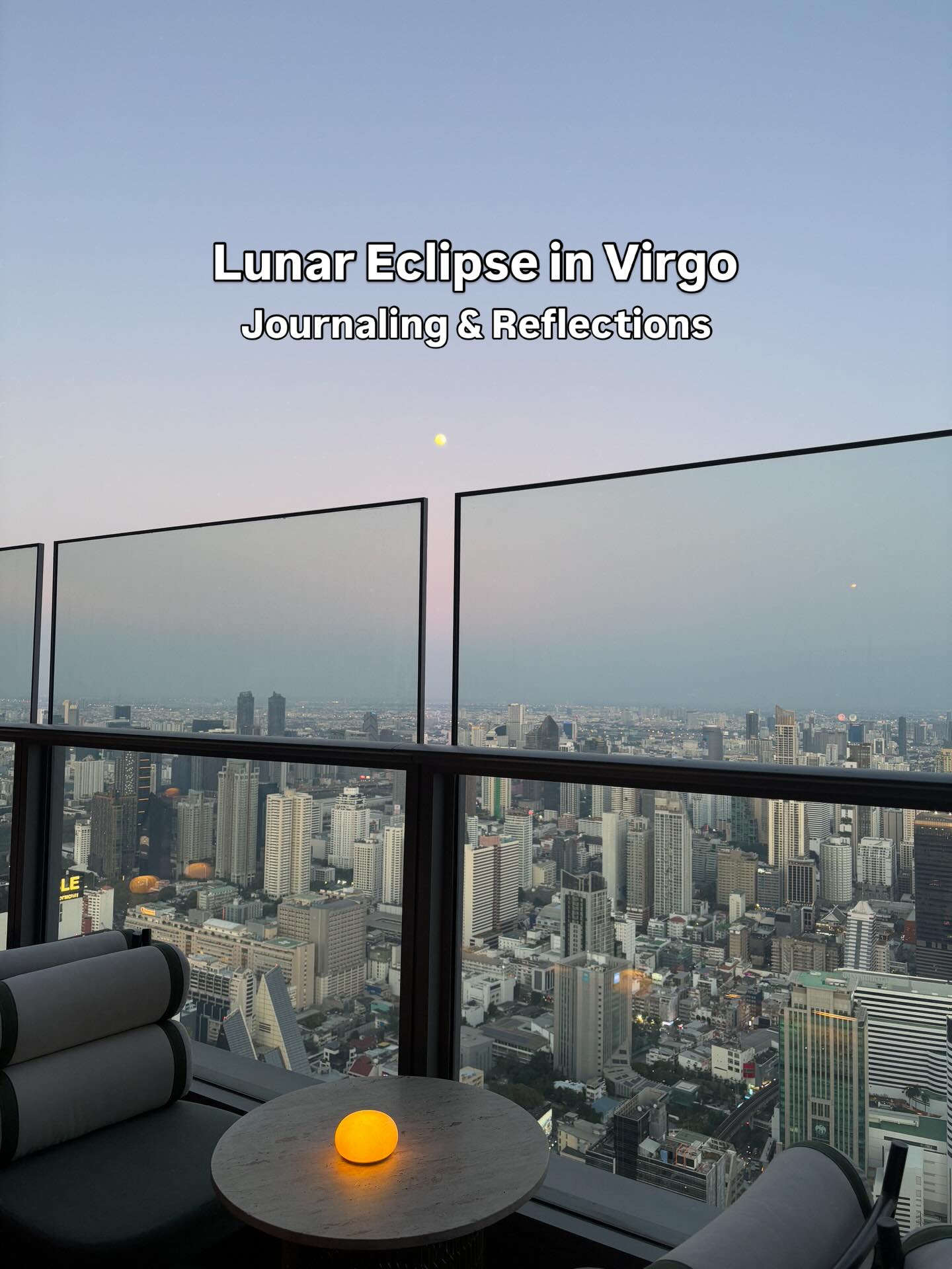 I don’t know about you, but I’ve been feeling a lot of shifts lately. There’s this fresh energy… like something is carrying me forward. New clarity & new momentum.
But at the same time, when I’m not centered, it can feel overwhelming. Full moon & Eclipses feel like deep medicine to me. They illuminate what’s ready to close and be released. This one in Virgo is asking for refinement in honesty and simplicity.
I’ve been noticing where I still try to control.
Where I over-manage to feel safe.
Where I forget that I’m actually supported.
So I’m offering these journaling prompts as anchors.
If things feel accelerated for you too, slow down enough to be able to listen.
Take what resonates
🤍🌕
( Pics taken during my travel in Bangkok @akaraskyhanuman )