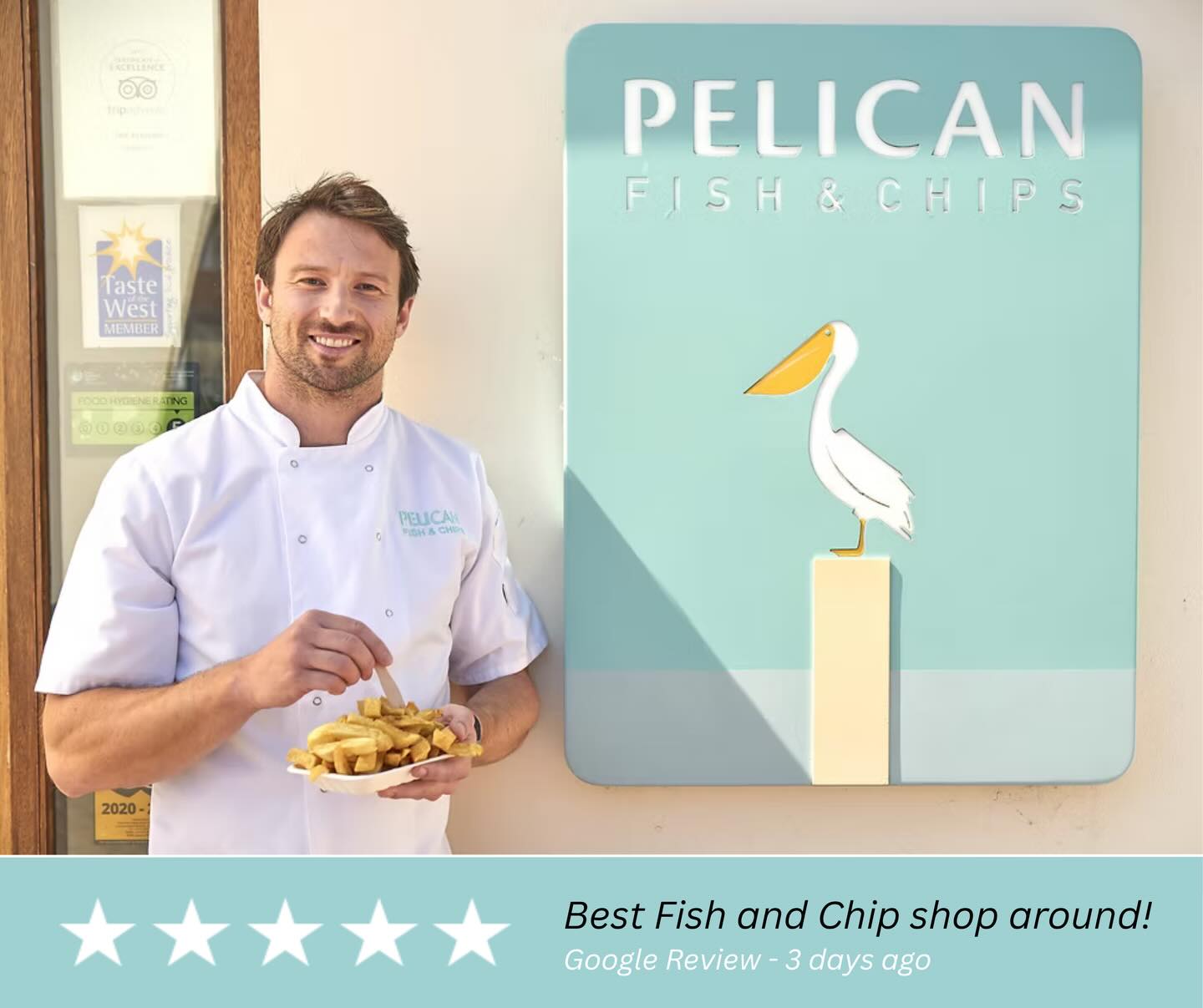 We don’t say it 😉…our customers do!
Proud to be called the best by the people who matter the most ������ Thanks for your support over the years. We can’t wait to welcome you again soon 🐟✨
#thepelicanfishandchips #thankyou #supportlocal