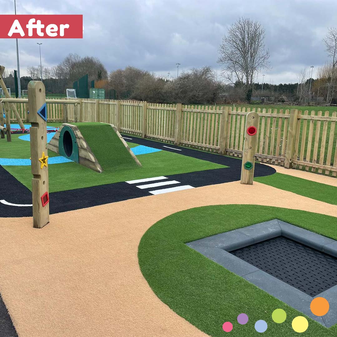 Take a look at this transformation at Samuel Cody School!⭐
Read more about this project, and more like it, on our website!
#SEND #Playground #PlaygroundTransformation