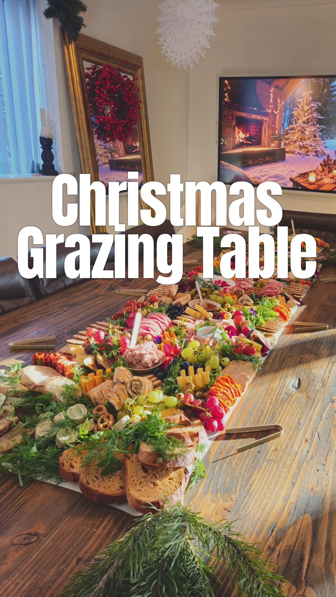 Festive Grazing Table for a Christmas Home Celebration 🎄