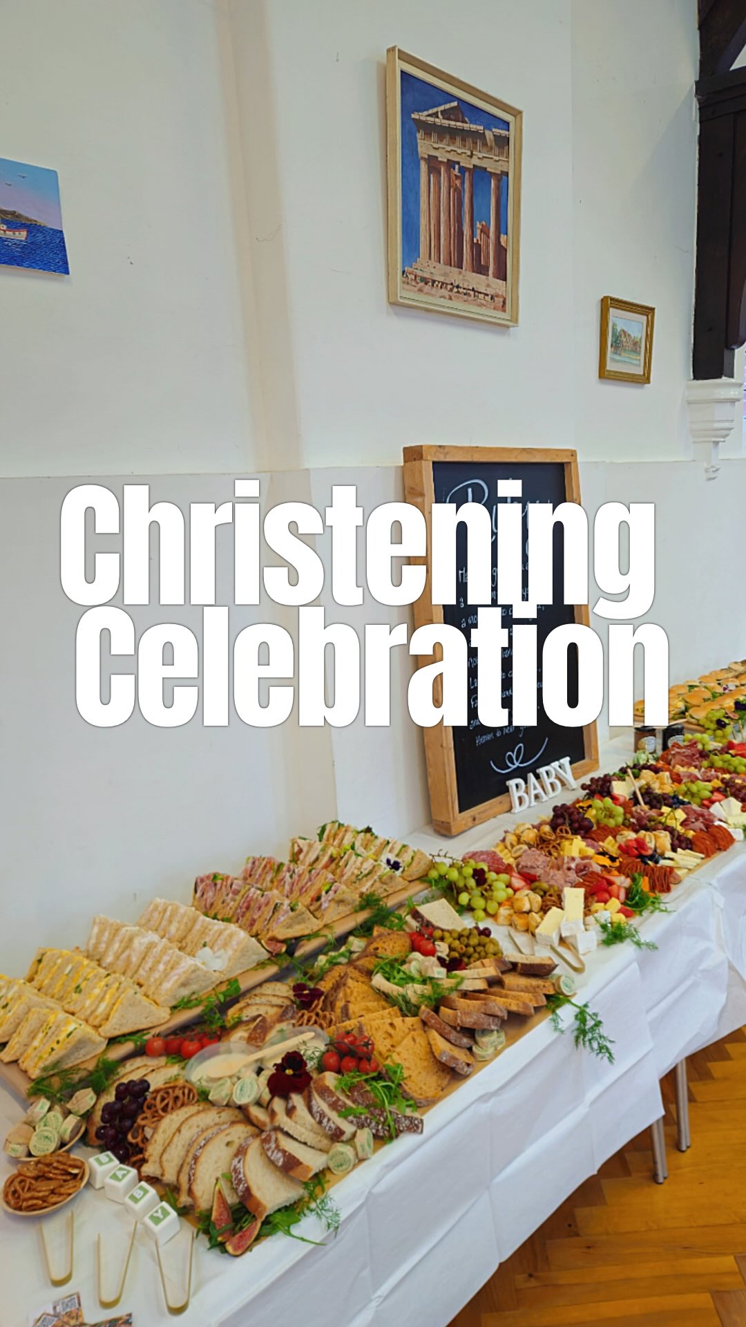 Flat Grazing Table + Deli Platters for a special Christening Celebration 🍼✨