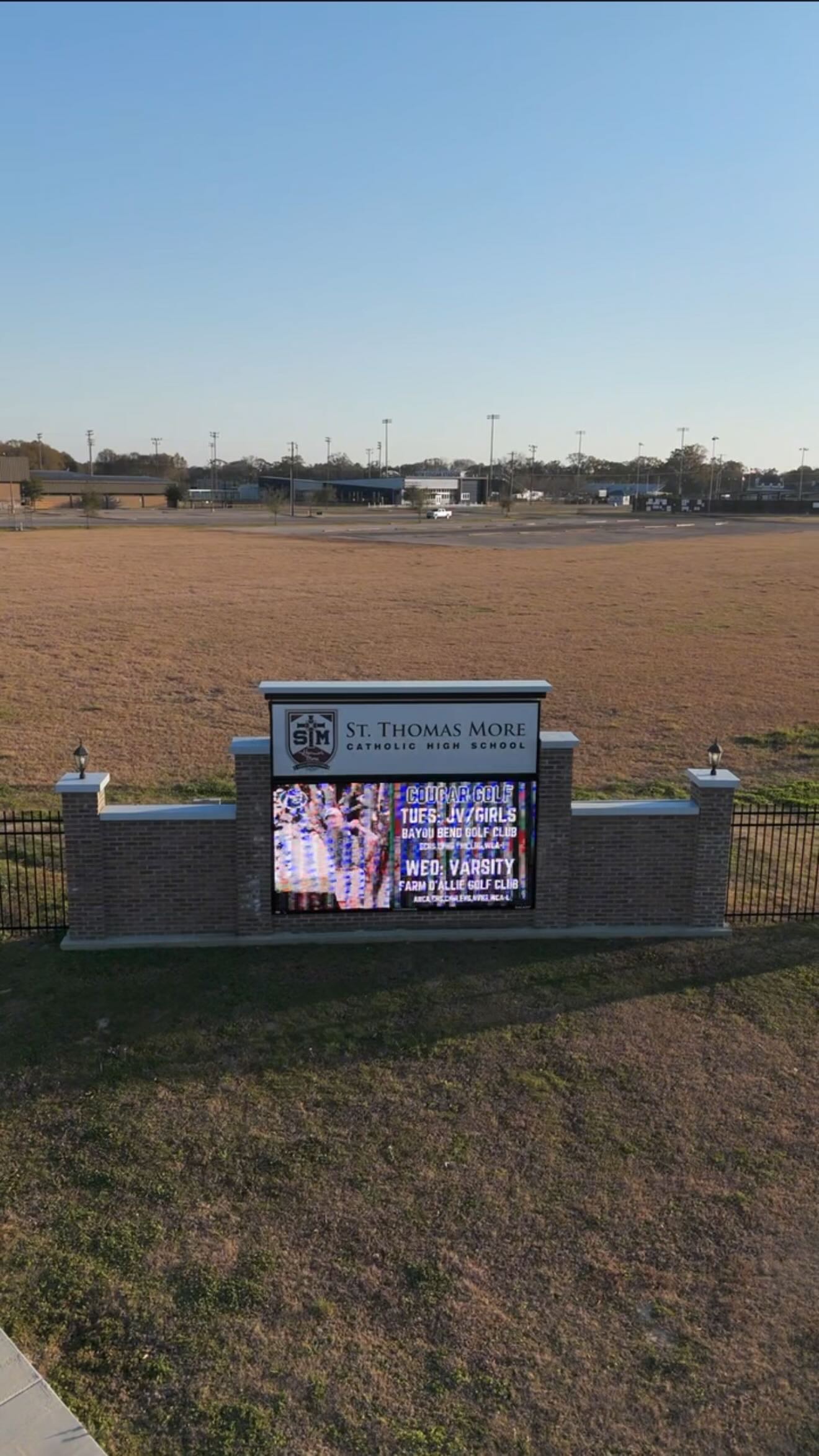 Proud of this one!❤️
This project at St. Thomas More showcases the full range of what our team can actually do: Aluminum fencing, automated gates, chain link, wood fencing, and the outfield walls.
STM is special to our family since we all went to school here, so it means a lot to be trusted to help take care of the campus. We’re always grateful for the opportunity to serve a place that means so much to us.
Shoutout @mj.droneshots for always capturing it for our team💪🏼
#StinsonFencing #StinsonStrong #STM #Acadiana #Trust