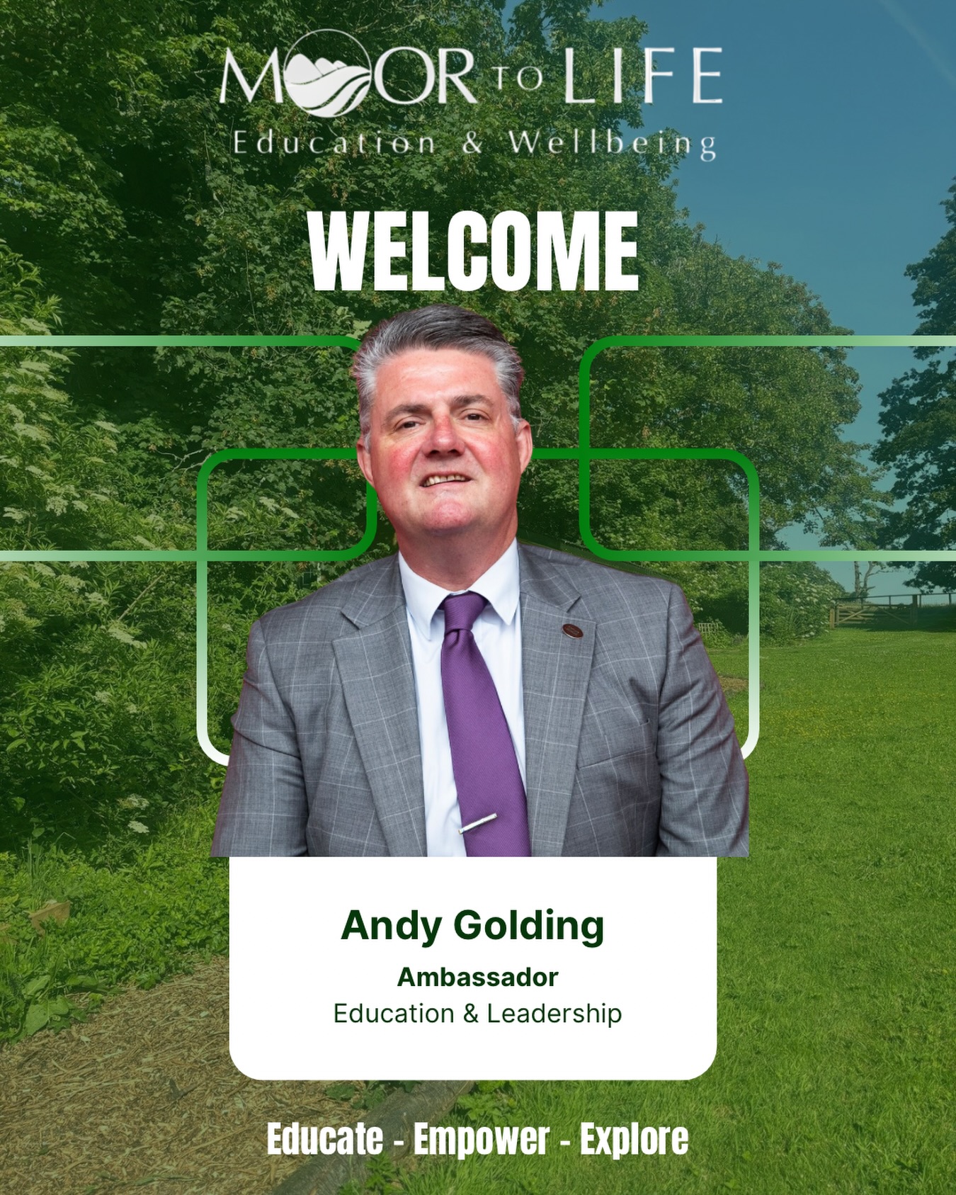 📣Welcome to the team Andy🤝
Andy’s is a seasoned and dynamic leader in education and sport, bringing over 30 years experience in Post 16 and higher education as a lecturer, principal and founder of the Global Training and Education Solutions company. Andy’s extensive knowledge in education delivery is a huge asset to our wider vision.
🗣️“I am truly delighted to be involved with Moor to Life Education & Wellbeing, where adventure, vocation and creativity come together in such a powerful, nature-immersed learning experience. The commitment to guiding learners toward their moral compass — and supporting them to become the very best version of themselves — deeply resonates with me. To be part of a community rooted in respect, integrity and trust, while nurturing curiosity and resilience beneath ‘the best classroom roofed only by the sky,’ is both an honour and a joy.”
We are very excited about the next chapter in establishing one of the most innovative, inclusive and impactful education programs in the country.
#moortolife #education #post16 #alternativeeducation #moortolifecic