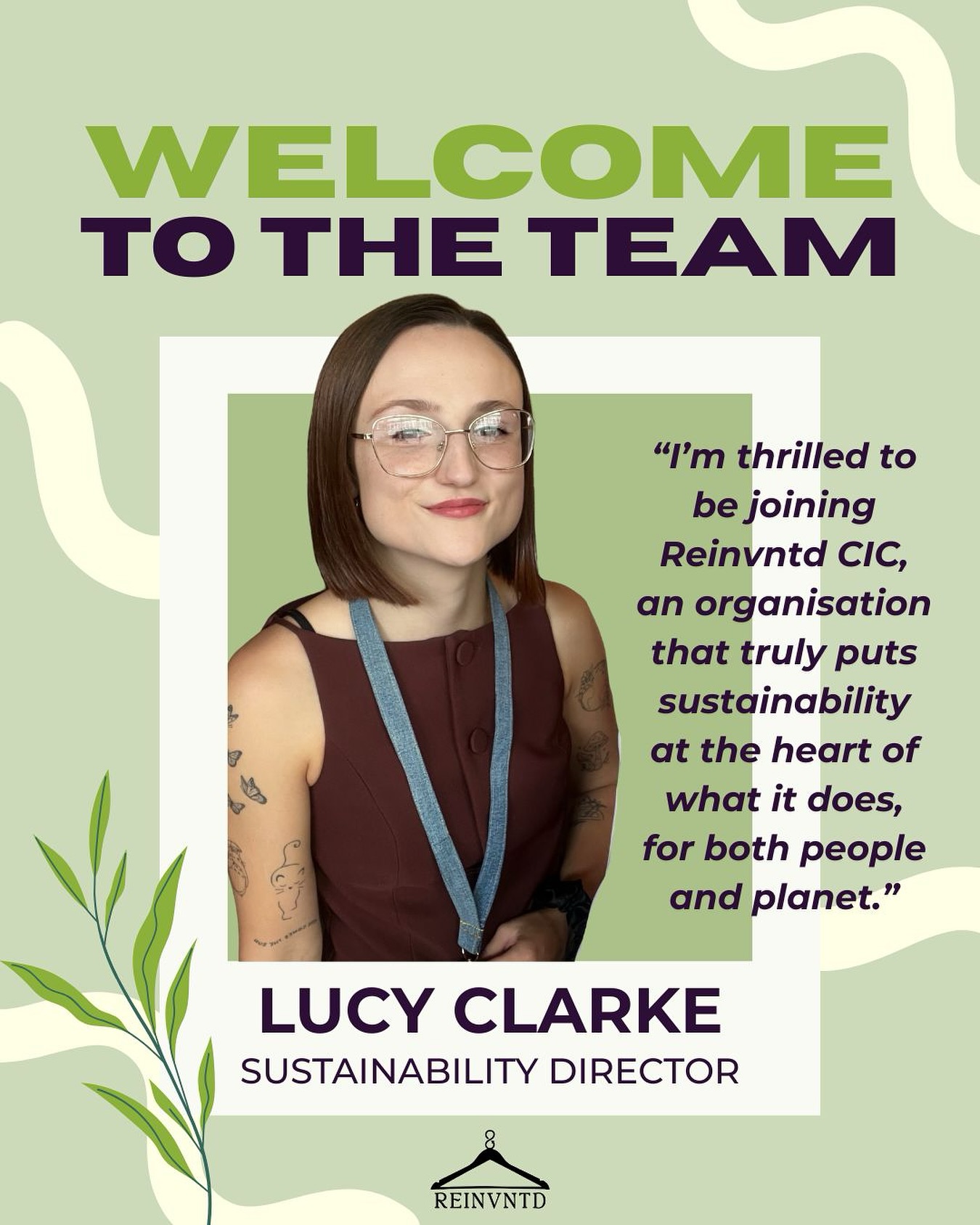 Big news at Reinvntd 💚
We’re so excited to welcome Lucy Clarke as our Sustainability Director.
As we continue to grow, strengthening our leadership around environmental integrity, impact, and long-term sustainability has been a key priority. 🌱
Here’s what Lucy had to say:
“I’m thrilled to be joining Reinvntd CIC, an organisation that truly puts sustainability at the heart of what it does, for both people and planet. I’m excited to help expand inclusive education, protect our environment, and reduce unnecessary fashion waste.”
We can’t wait for what’s ahead.
Please join us in welcoming Lucy 💚
#Reinvntd #Sustainability #CircularFashion #SocialEnterprise