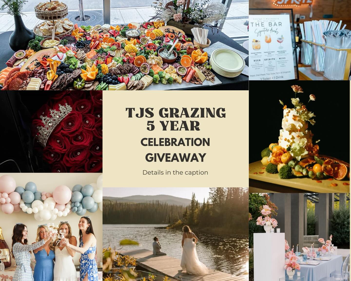 GIVEAWAY IS NOW CLOSED - Congratulations to @wilderness_kay 🤍 ✨ 5 YEAR CELEBRATION GIVEAWAY ✨🥂🧀
We are officially celebrating FIVE incredible years in business 🤍
To say thank you for your continued support, we’ve partnered with some of the most amazing local vendors to create the ultimate luxury event giveaway.
Whether you’re planning a wedding, engagement party, bridal shower, birthday, corporate event, or special celebration this package has you covered from florals and balloons to food, bartending photography, and design.
This is your chance to win over $1,500 in event services. ✨
✨ THE PRIZE — Valued at $1,505 ✨
• $350 Catering/Grazing Table Credit – @tjsgrazing
• $200 Design Credit – @perspectiveeventdesign
• $150 Custom Order Credit – @baked.bycindy
• 5 Hours of Bartending ($200 Value) – @popandpourbarservices
• $300 Toward a Wedding, Boudoir, or Full Photography Session – @kcl_photography
• Two Dozen Roses ($155 Value) – @kelownadecor
• Grab & Go Premade Balloon Arch ($150 Value) @bachandboujee_ca
HOW TO ENTER:
1️⃣ Like this post
2️⃣ Follow all participating accounts
3️⃣ Tag a friend (each tag = 1 entry — unlimited entries!)
✨ Bonus Entry: Share this post to your story and tag us
🗓 Giveaway runs from February 27th – March 3rd
Closes March 3rd at 8:00PM PST
📍 Open to local residents. Services must be redeemed within participating vendors’ service areas and are subject to availability.
Winner will be announced on our stories within 24 hours of closing.
This giveaway is not sponsored, endorsed, administered by, or associated with Instagram.
Thank you for supporting local and supporting us for FIVE amazing years 🤍 We truly couldn’t do this without you.
Good luck ✨