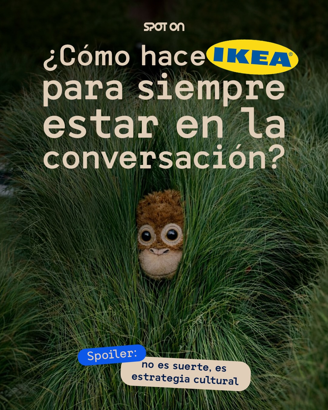 Mientras otras marcas corren detrás de la tendencia, IKEA ya está dentro de la conversación.
Toman lo que está explotando en internet y lo traducen a su territorio de marca.
Eso no es rapidez. Es claridad estratégica🧠
Las tendencias dan alcance.
La coherencia construye reputación🔥
¿Listo para dejar de reaccionar y empezar a construir marca?