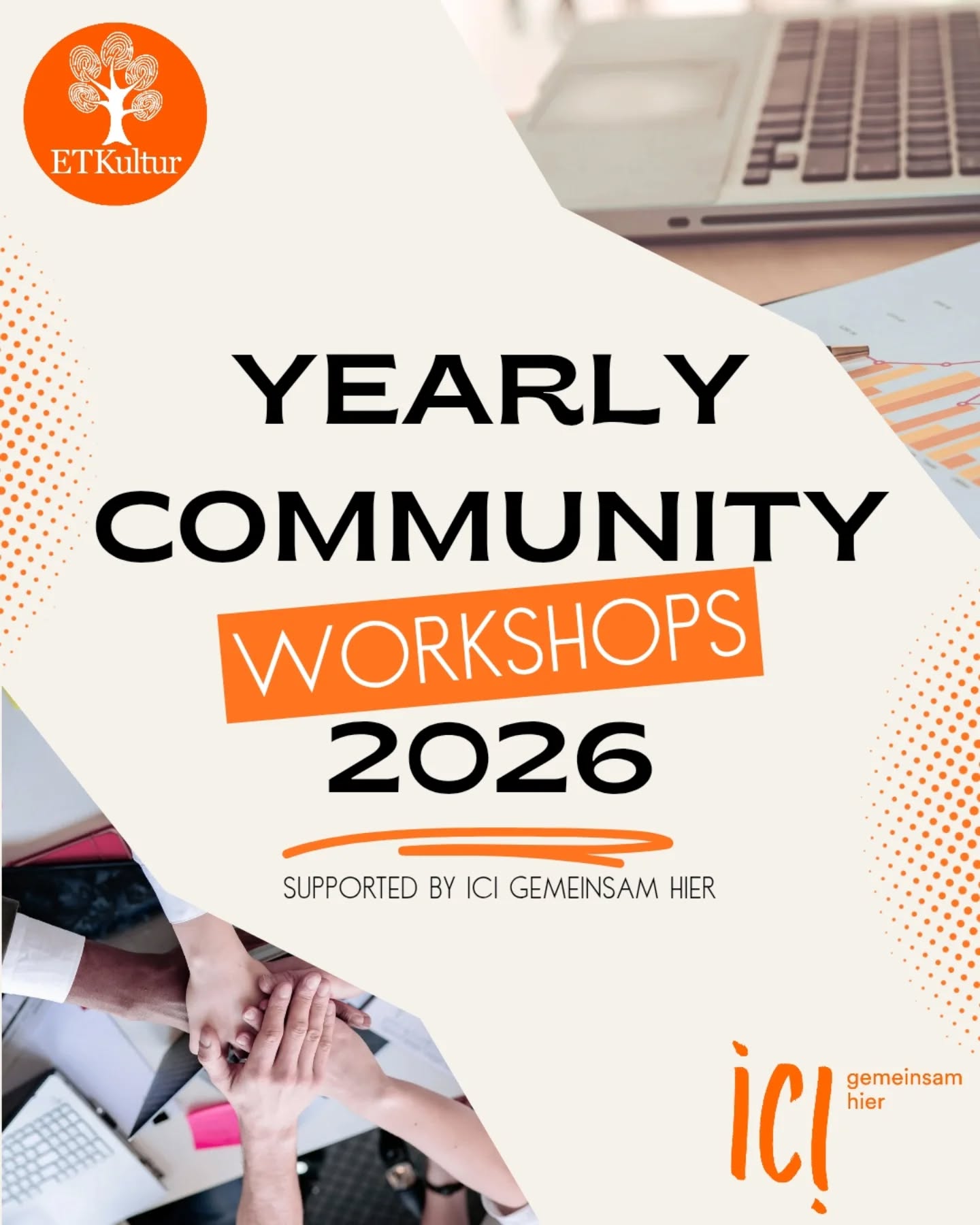 Mit diesem Programm schaffen wir Räume für Reflexion, Lernen und persönliches Wachstum. Unsere Workshops stärken interkulturelle Kompetenzen, beleuchten Ethik und Diversität und fördern Selbstvertrauen in Kommunikation und Beteiligung.
Mehr als Weiterbildung, eine Einladung, gemeinsam eine inklusive Gesellschaft mitzugestalten.
Sei dabei!
----
Through this programme, we create spaces for reflection, learning and growth. Our workshops invite you to strengthen your intercultural skills, explore ethics and diversity, build confidence in communication, and develop practical tools for leadership and participation.
This is more than training, it’s an opportunity to grow together and actively shape a more inclusive society.
Be part of it!
----
A través de este programa creamos espacios de reflexión, aprendizaje y crecimiento. Nuestros talleres te invitan a fortalecer tus competencias interculturales, explorar ética y diversidad, ganar confianza en tu comunicación y desarrollar herramientas prácticas para el liderazgo y la participación.
Más que formación, es una oportunidad para crecer junt@s y construir una sociedad más inclusiva.
¡Sé parte!
#ETKultur #volunteersmakeadifference #icigemeinsamhier #workshop integrationstadtzürich