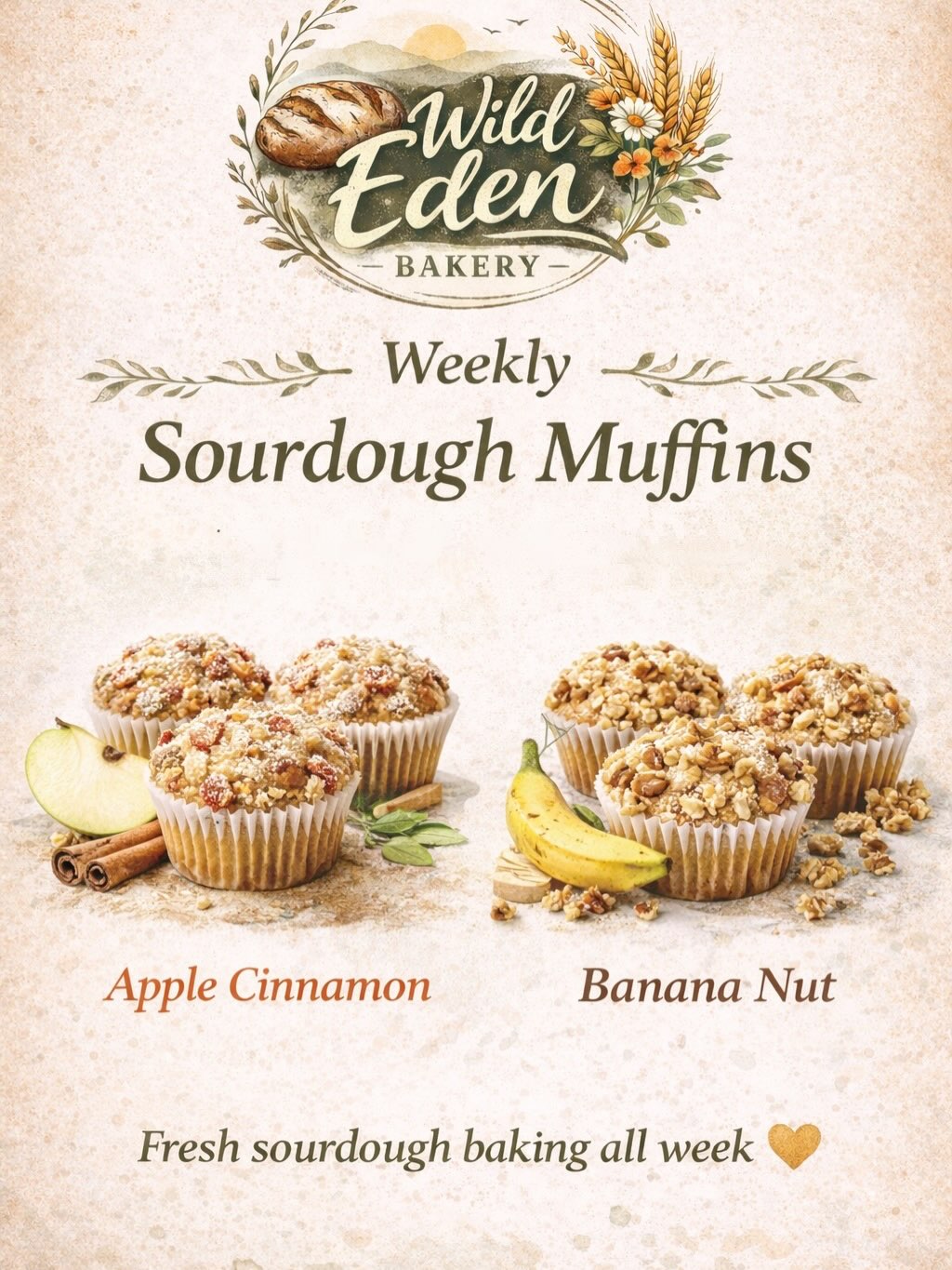 This weeks line up along with fresh loaves. Sold in half dozen only.
Order online!
*Not actual images of my products*
*Products will look different than pictured*
#sourdough #microbakery #rva #sahm #bakery