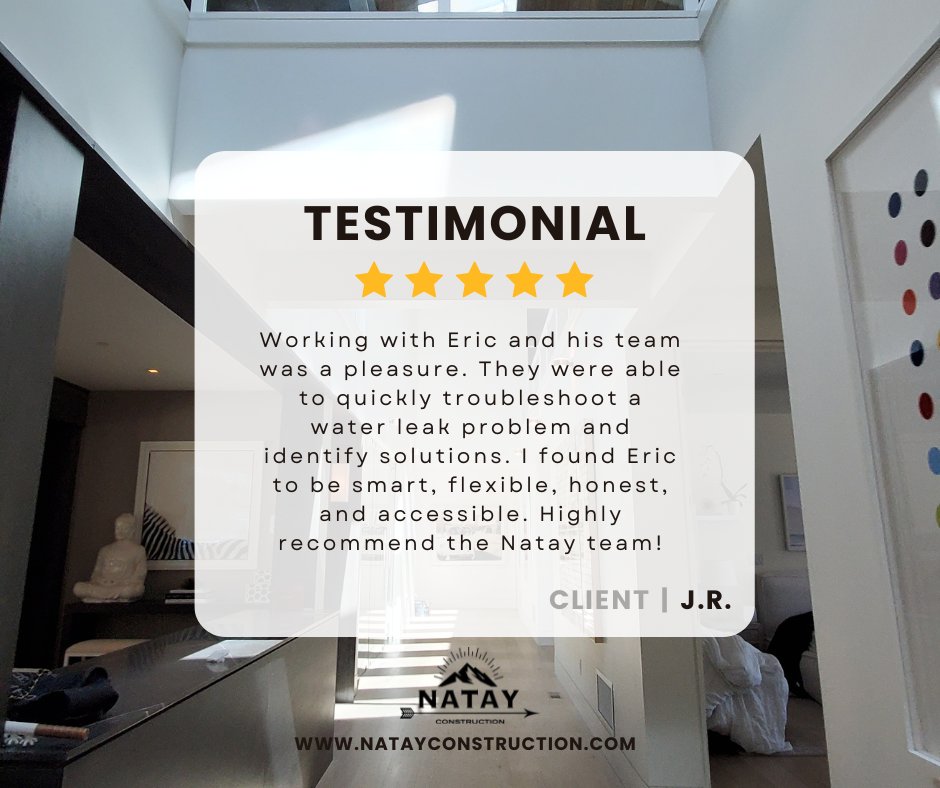 Smart solutions, real results.
When problems arise, Natay responds with expertise and flexibility. Quick troubleshooting, honest assessments, and solutions that actually work—that's what our clients experience. We approach every challenge with intelligence and accessibility, turning potential disasters into smooth resolutions.
That's the kind of partner you want in your corner.
#ParkCityRemodel #RedLedges #WasatchCounty